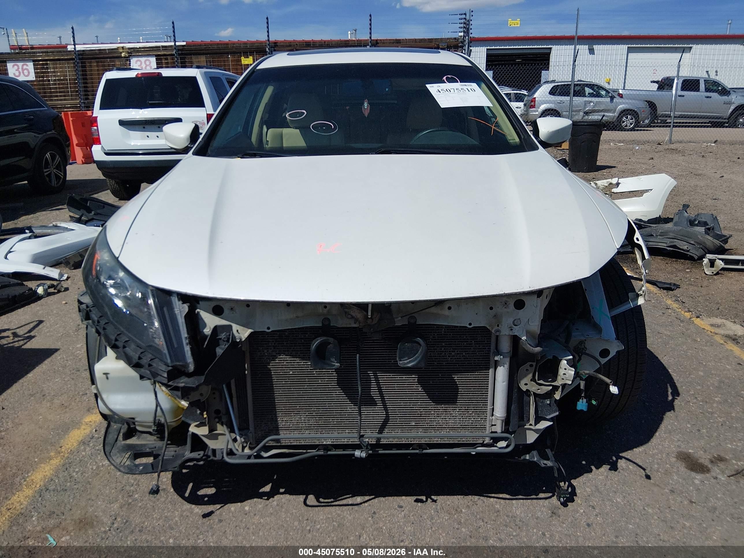 2012 Honda Crosstour Ex-l Белый vin: 5J6TF1H5XCL005091