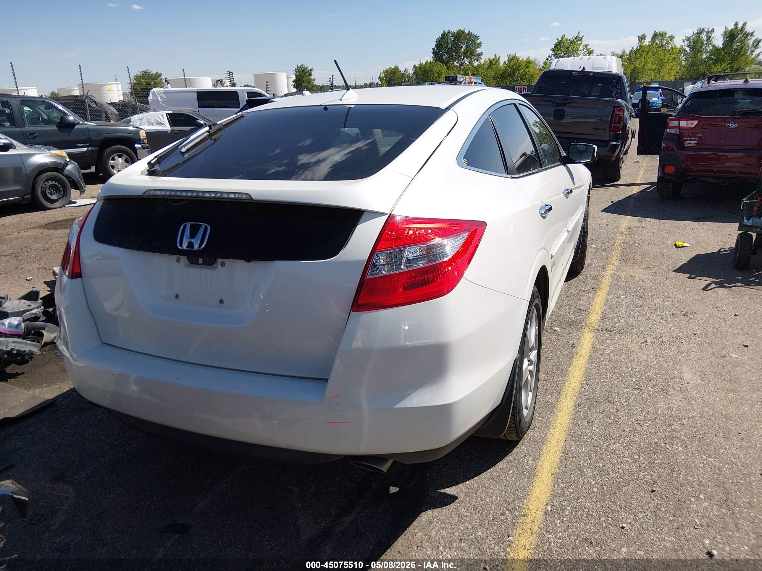 2012 Honda Crosstour Ex-l Белый vin: 5J6TF1H5XCL005091