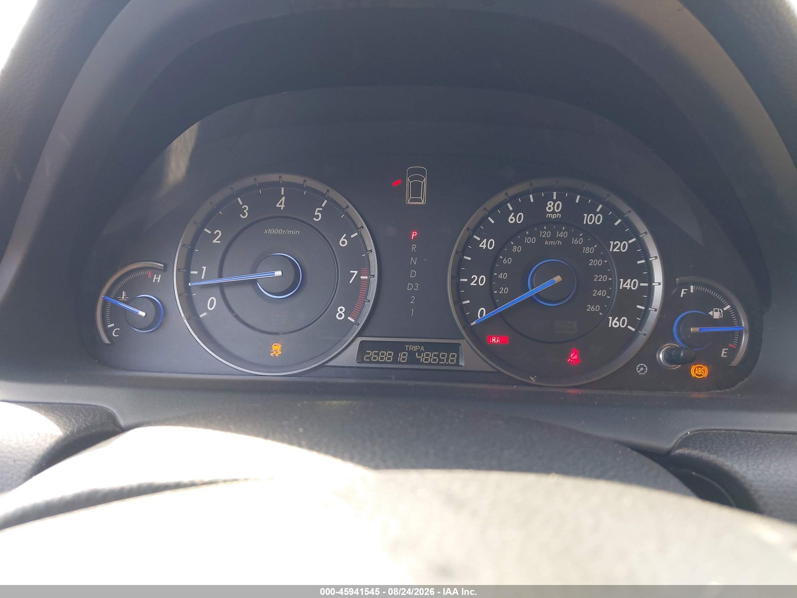 2012 Honda Crosstour Ex-l Бордовый vin: 5J6TF1H5XCL006578