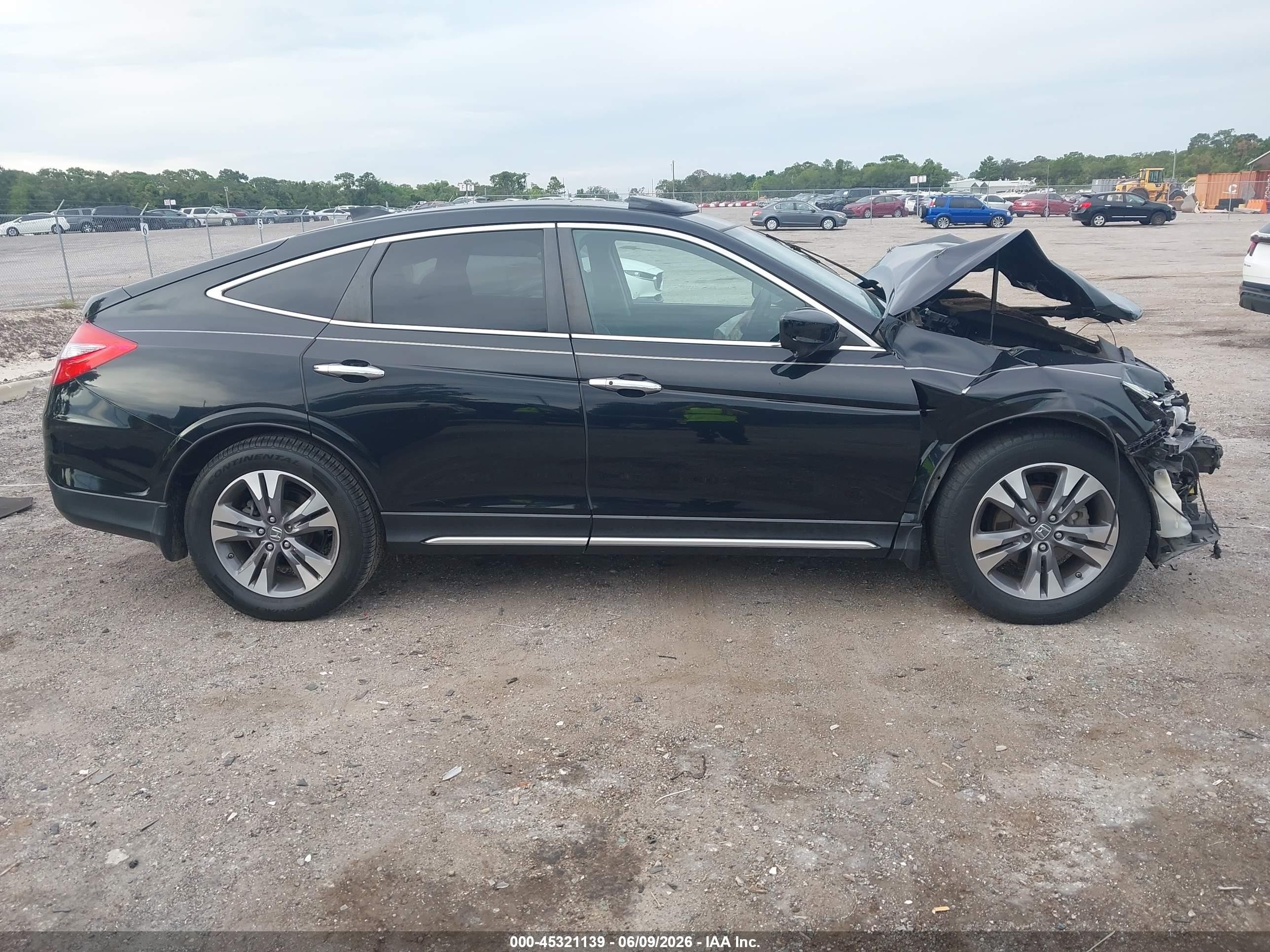 2014 Honda Crosstour Ex-l V6 Black vin: 5J6TF1H5XEL001514