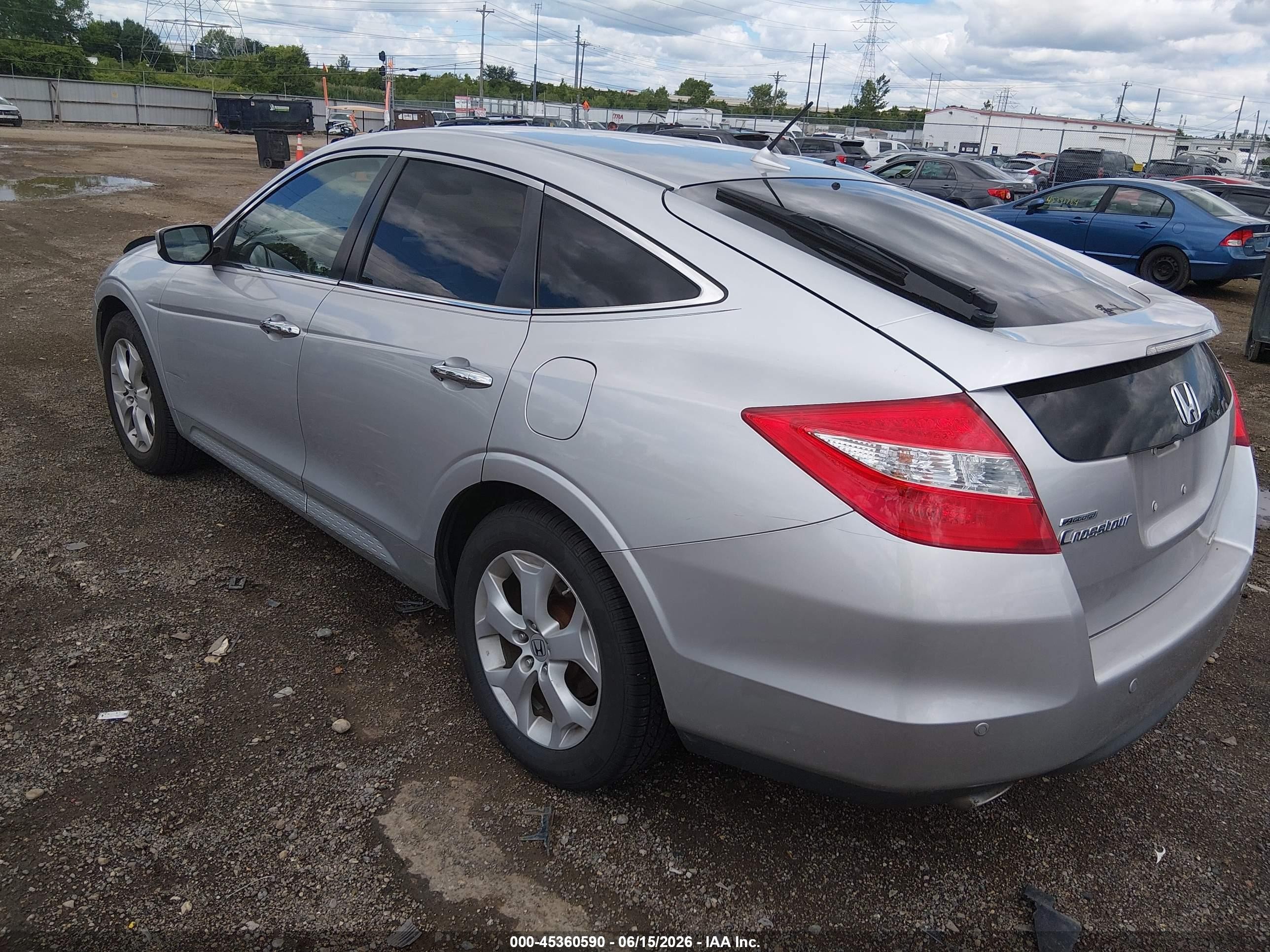2010 Honda Accord Crosstour Ex-l Silver vin: 5J6TF2H50AL004888