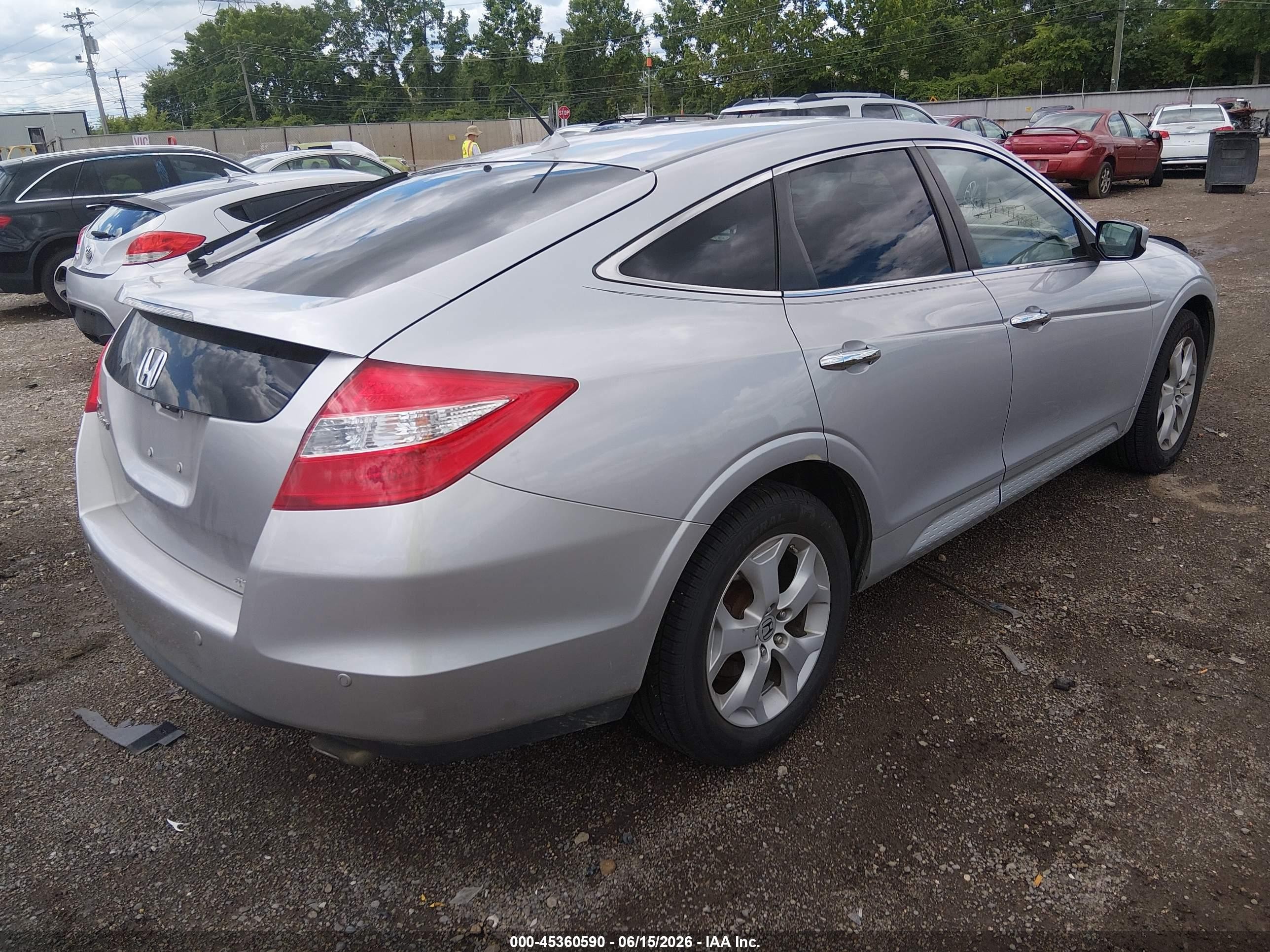 2010 Honda Accord Crosstour Ex-l Silver vin: 5J6TF2H50AL004888