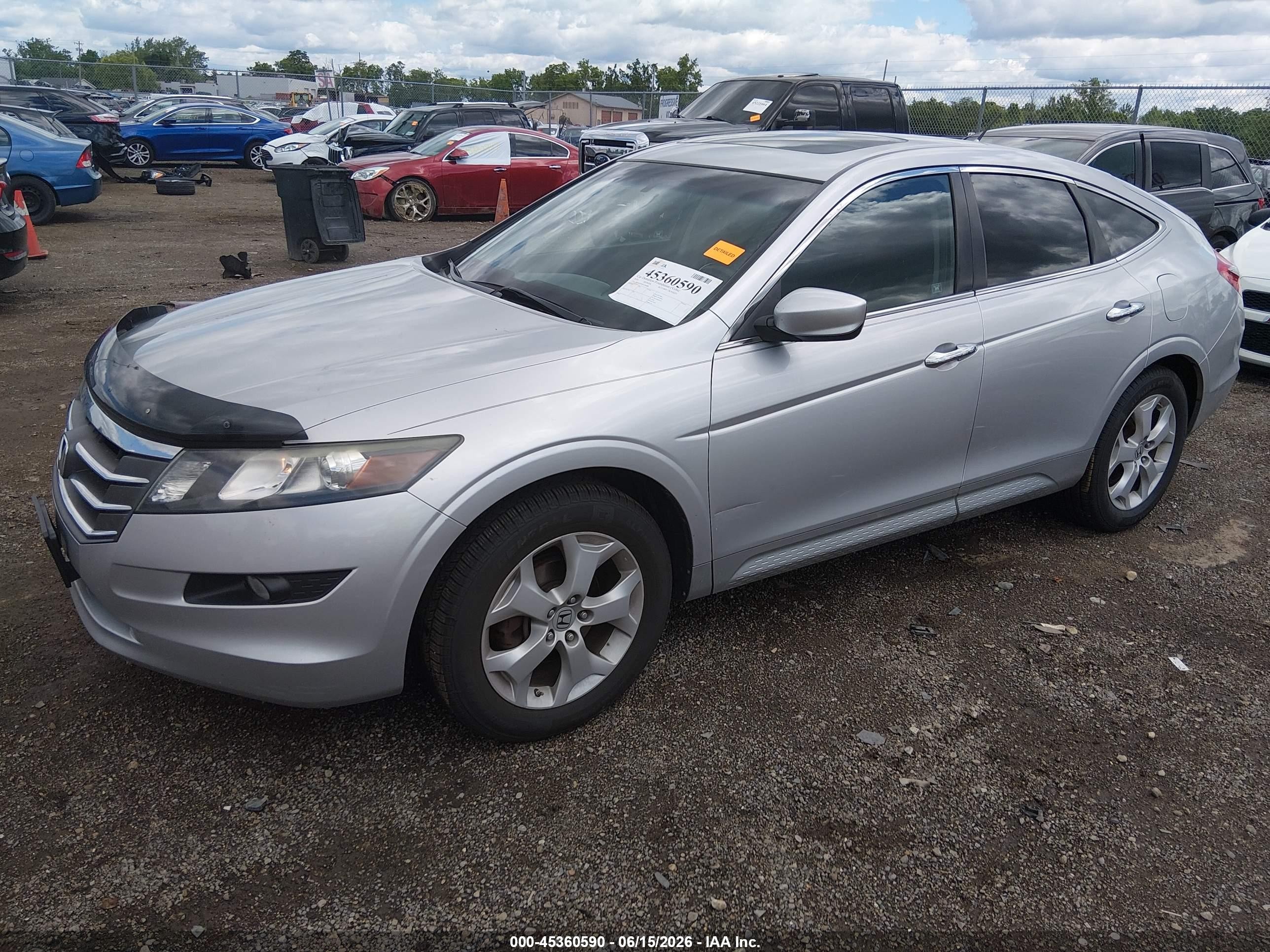 2010 Honda Accord Crosstour Ex-l Silver vin: 5J6TF2H50AL004888