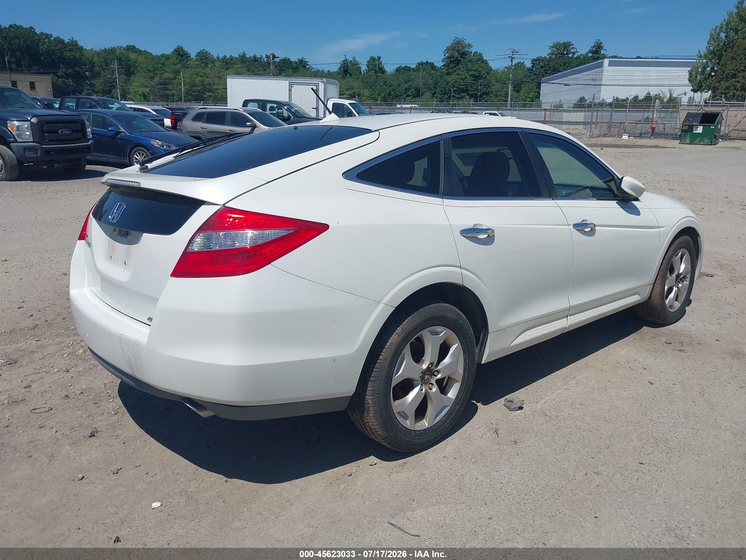 2010 Honda Accord Crosstour Ex-l White vin: 5J6TF2H50AL011081