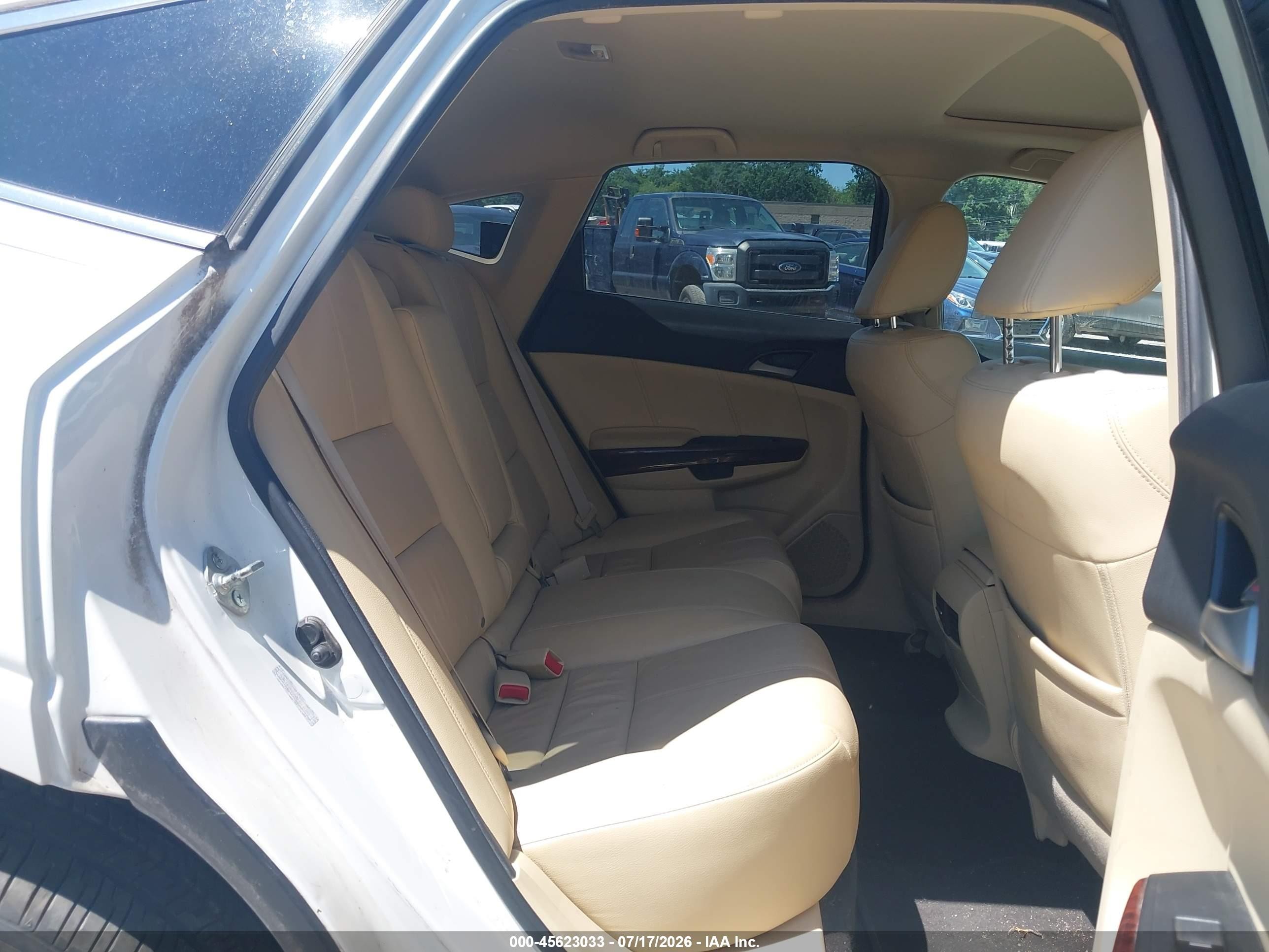 2010 Honda Accord Crosstour Ex-l White vin: 5J6TF2H50AL011081