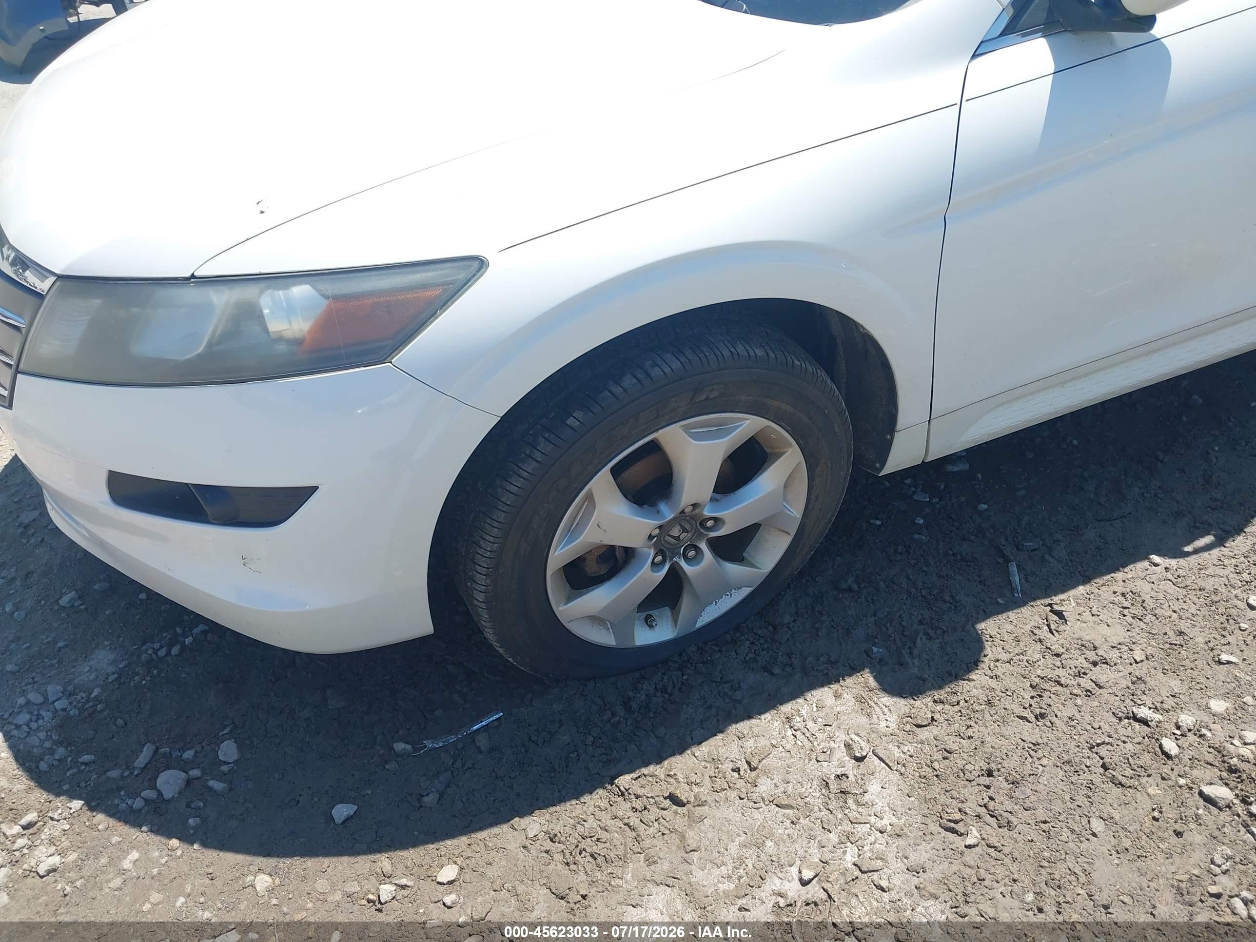 2010 Honda Accord Crosstour Ex-l White vin: 5J6TF2H50AL011081