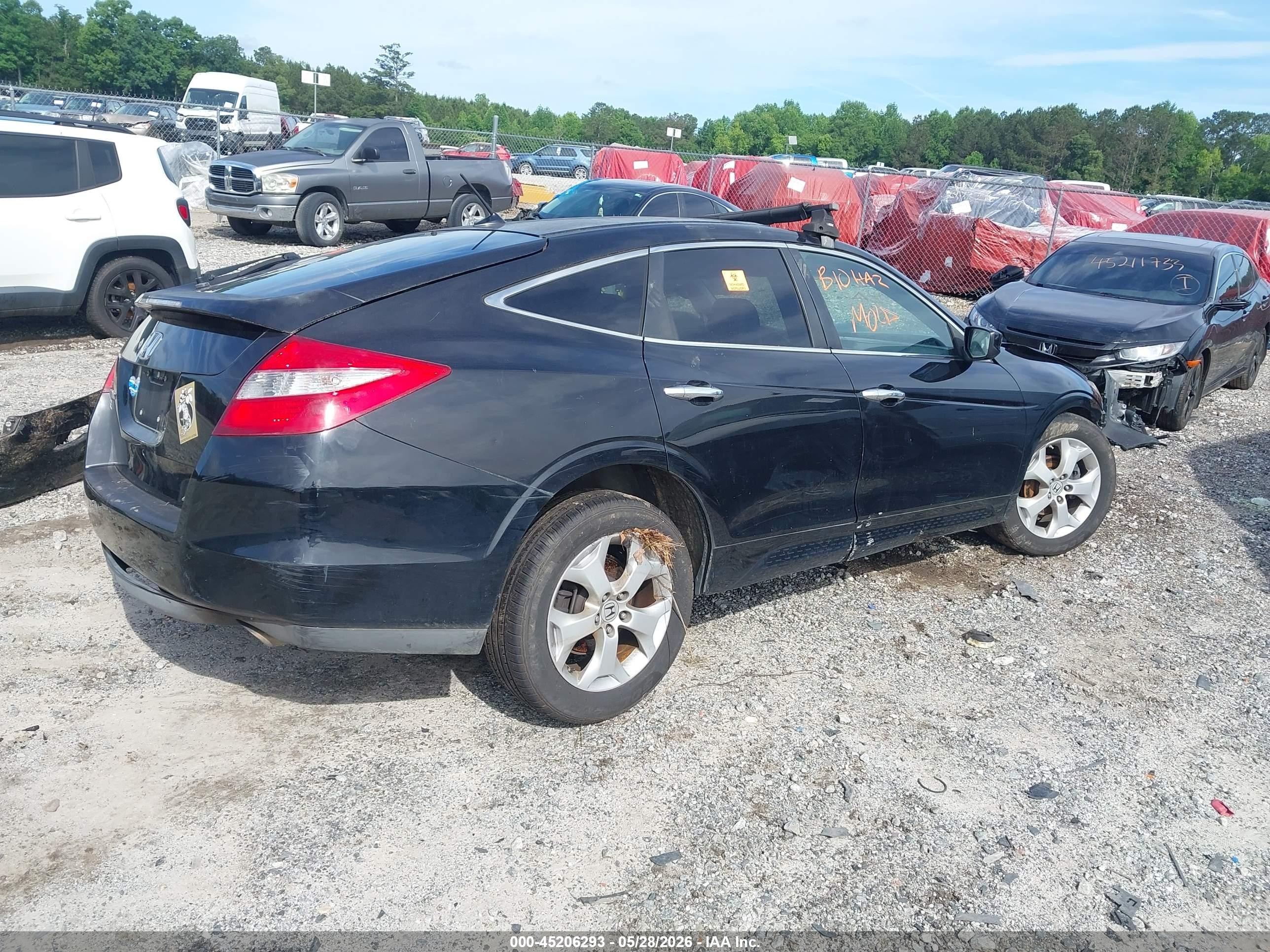 2010 Honda Accord Crosstour Ex-l Black vin: 5J6TF2H50AL012831