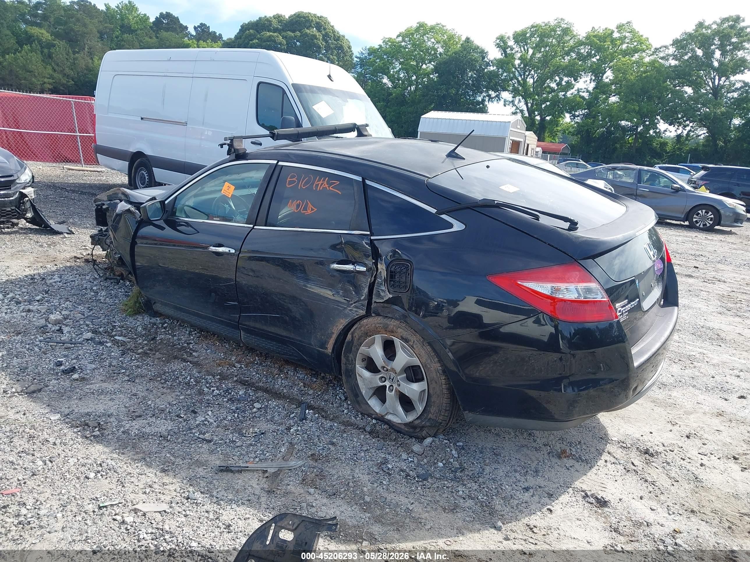 2010 Honda Accord Crosstour Ex-l Black vin: 5J6TF2H50AL012831
