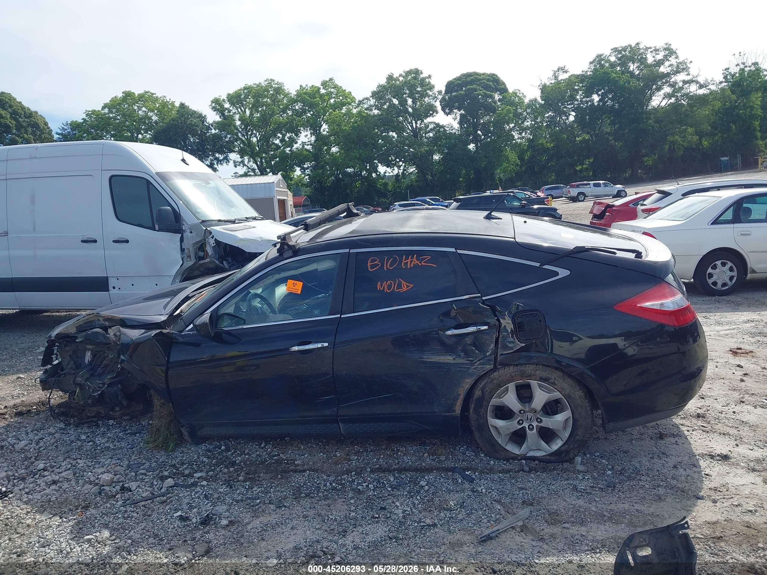 2010 Honda Accord Crosstour Ex-l Black vin: 5J6TF2H50AL012831