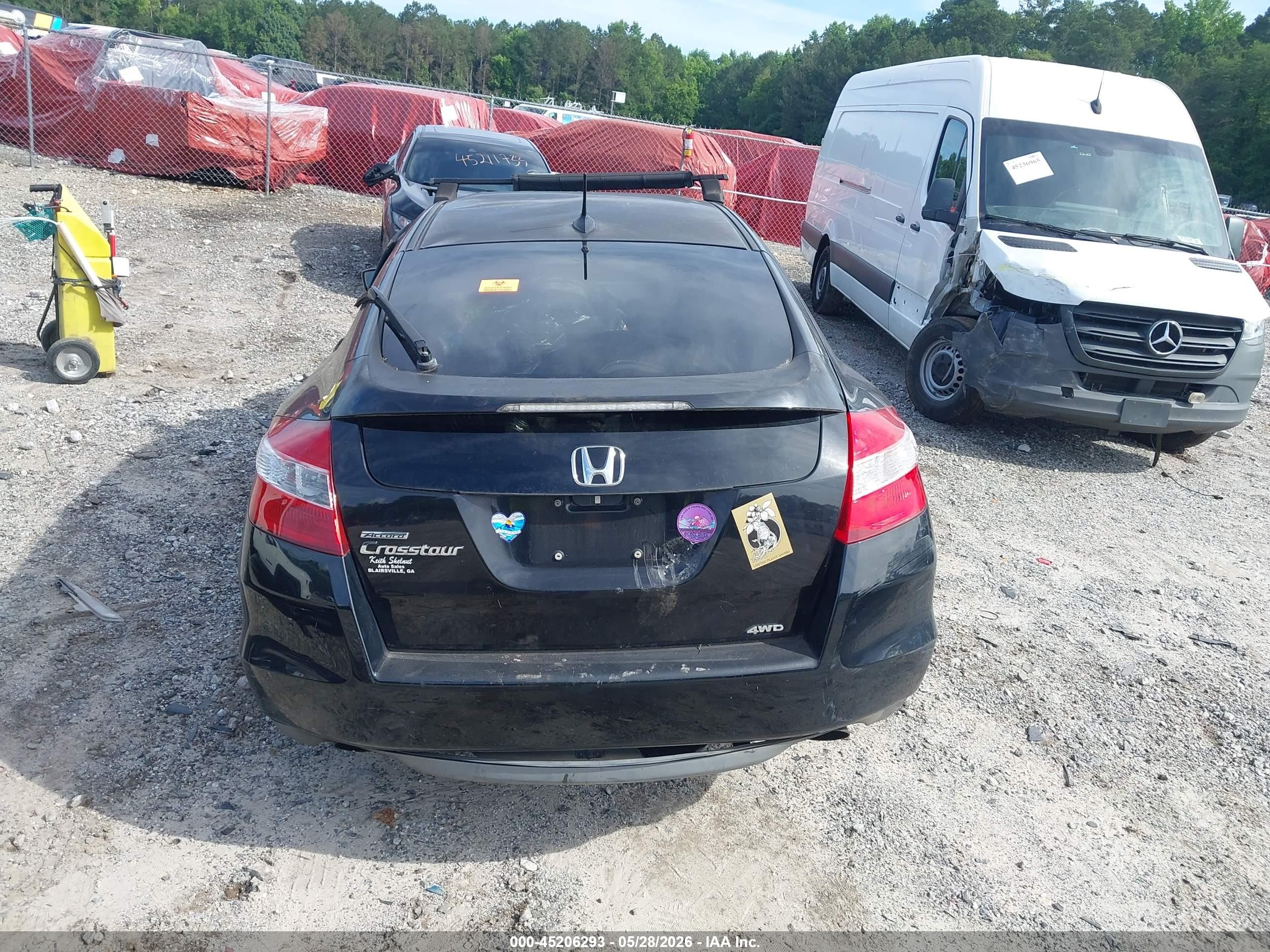 2010 Honda Accord Crosstour Ex-l Black vin: 5J6TF2H50AL012831