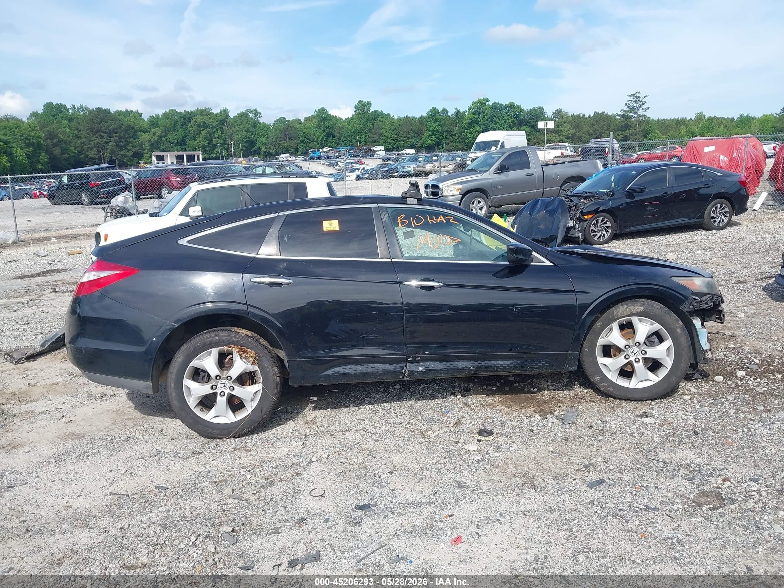 2010 Honda Accord Crosstour Ex-l Black vin: 5J6TF2H50AL012831