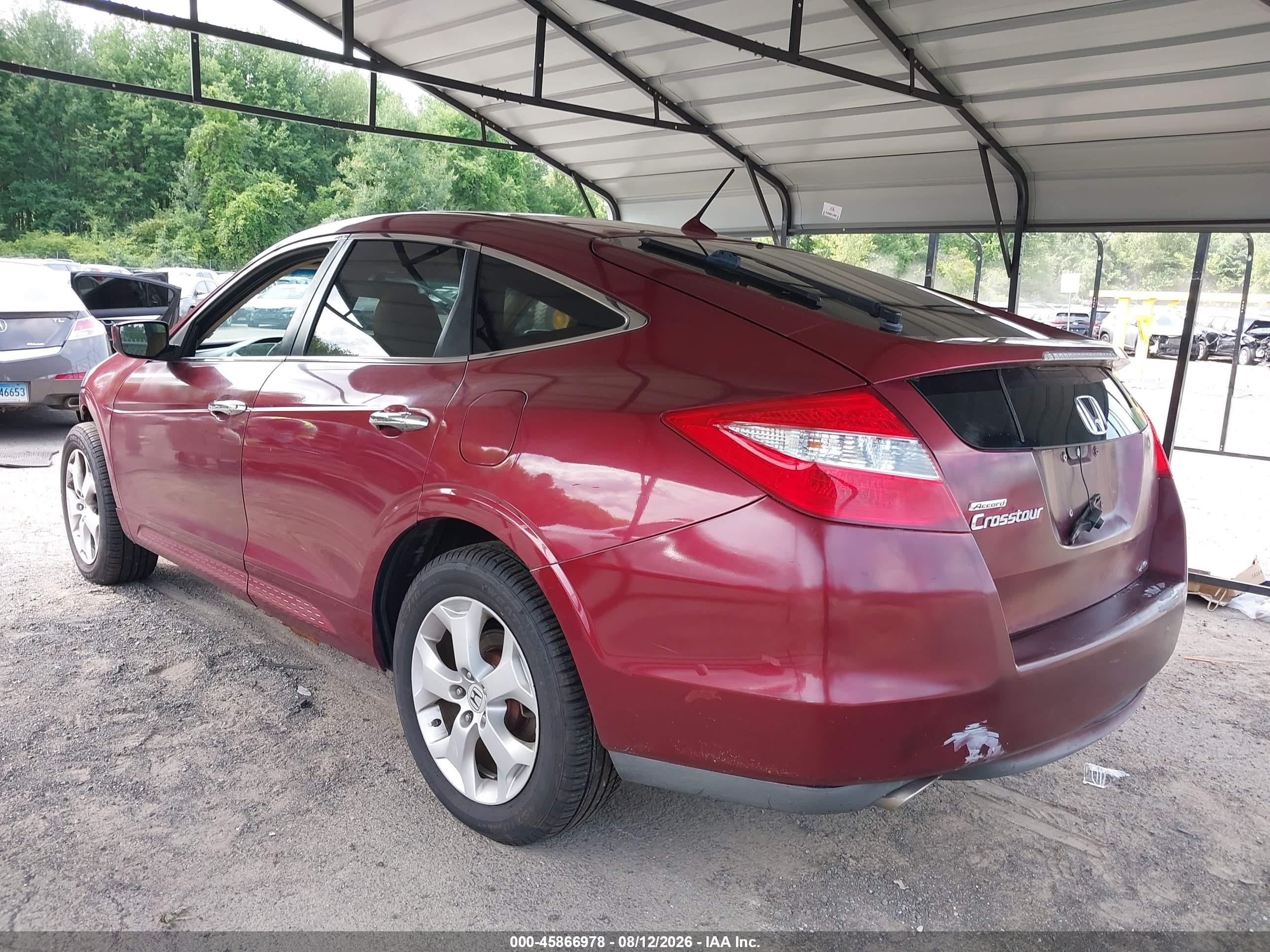 2010 Honda Accord Crosstour Ex-l Maroon vin: 5J6TF2H50AL015440