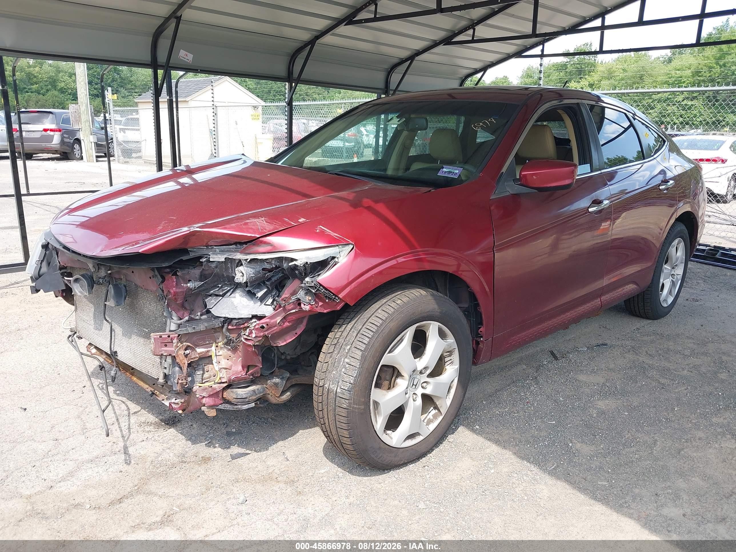 2010 Honda Accord Crosstour Ex-l Maroon vin: 5J6TF2H50AL015440