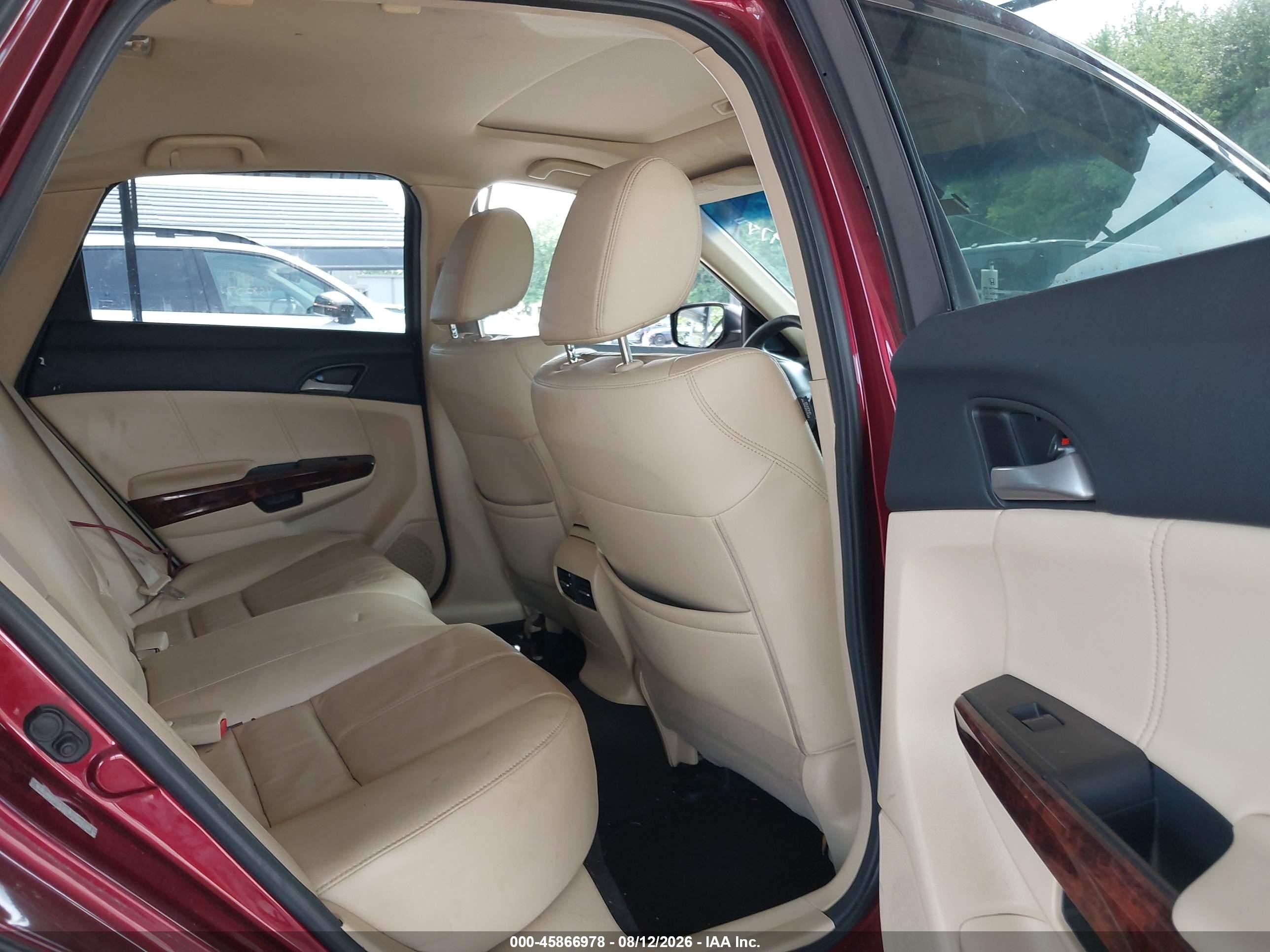 2010 Honda Accord Crosstour Ex-l Maroon vin: 5J6TF2H50AL015440