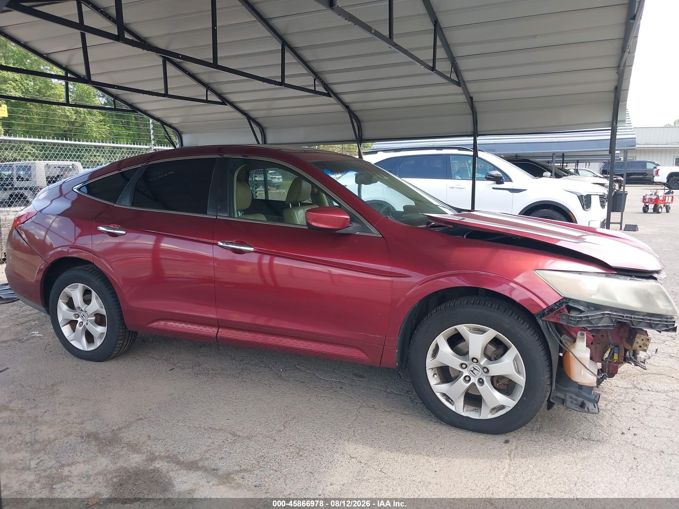 2010 Honda Accord Crosstour Ex-l Maroon vin: 5J6TF2H50AL015440