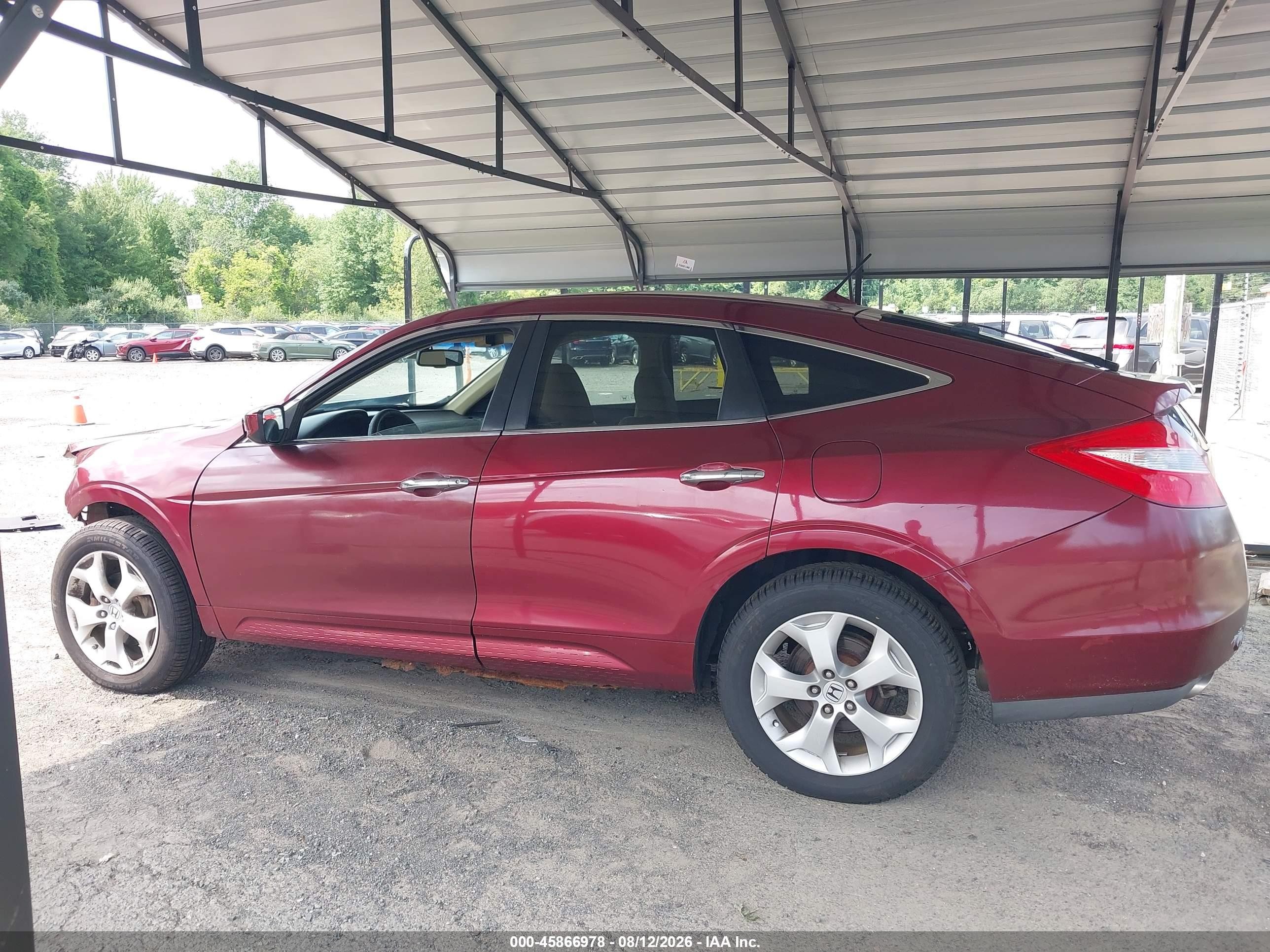 2010 Honda Accord Crosstour Ex-l Maroon vin: 5J6TF2H50AL015440