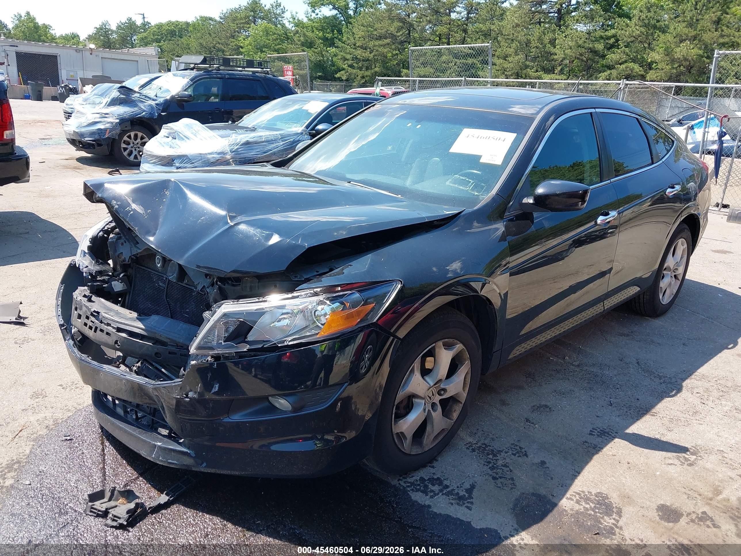 2012 Honda Crosstour Ex-l Black vin: 5J6TF2H50CL003680