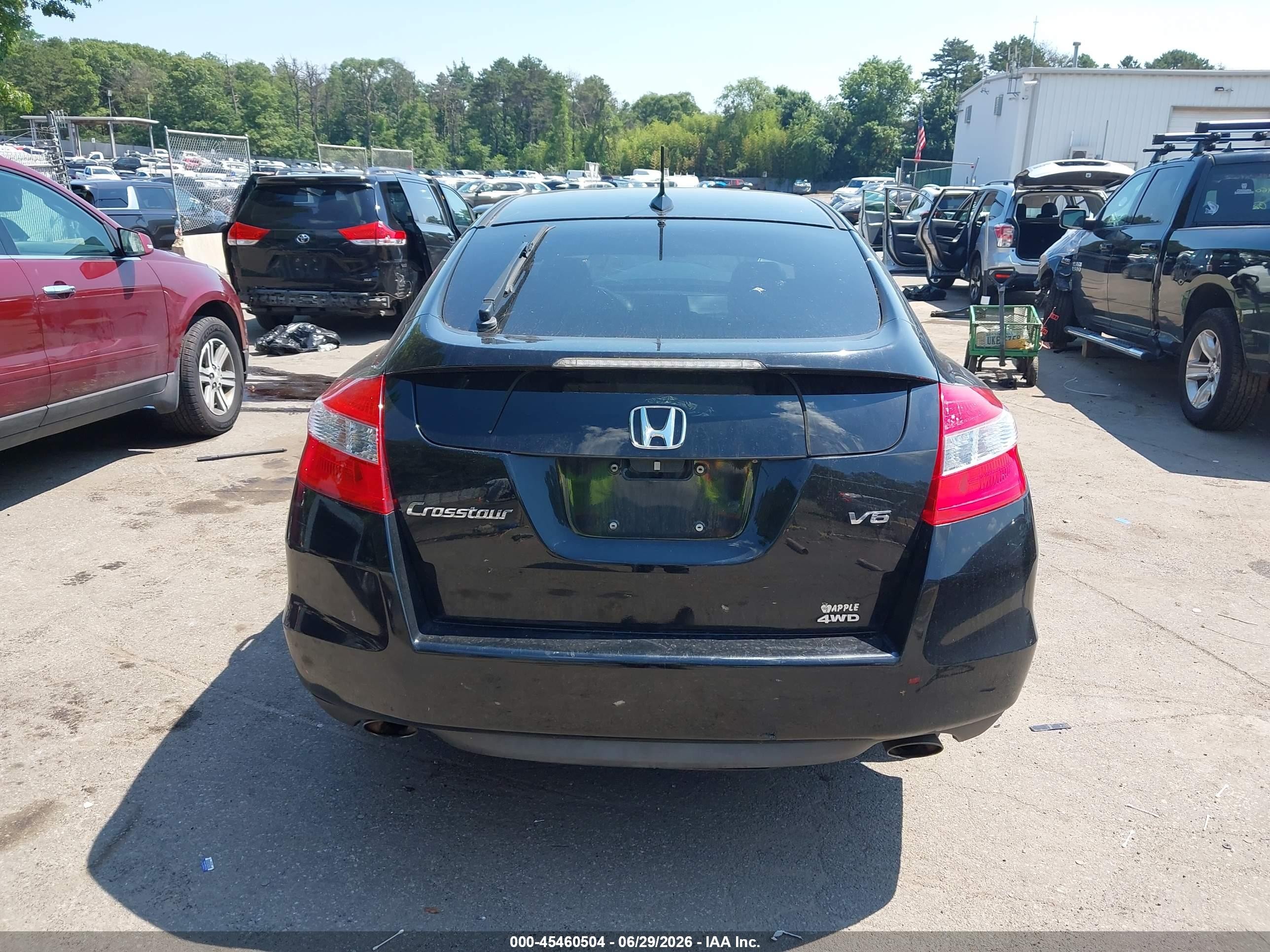 2012 Honda Crosstour Ex-l Black vin: 5J6TF2H50CL003680