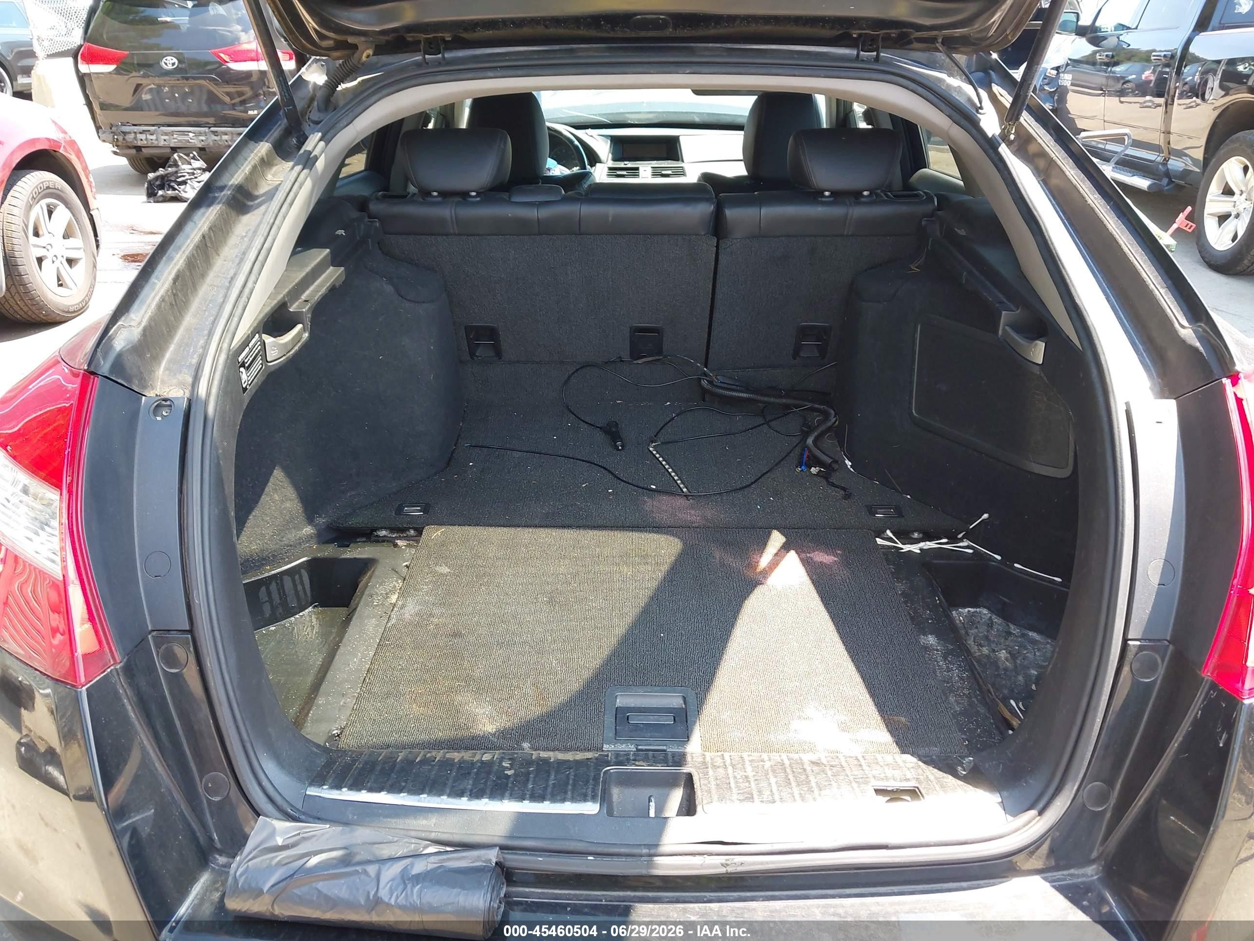 2012 Honda Crosstour Ex-l Black vin: 5J6TF2H50CL003680