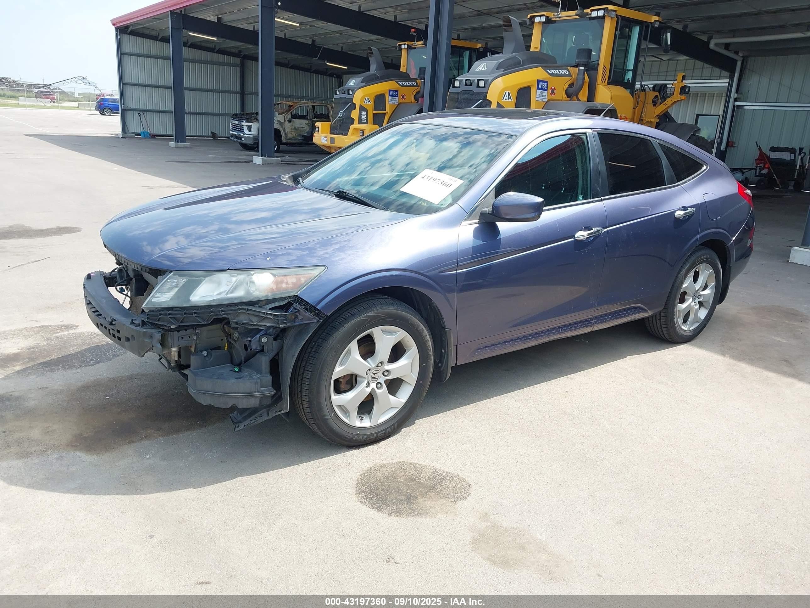 2012 Honda Crosstour Ex-l Blue vin: 5J6TF2H50CL010385