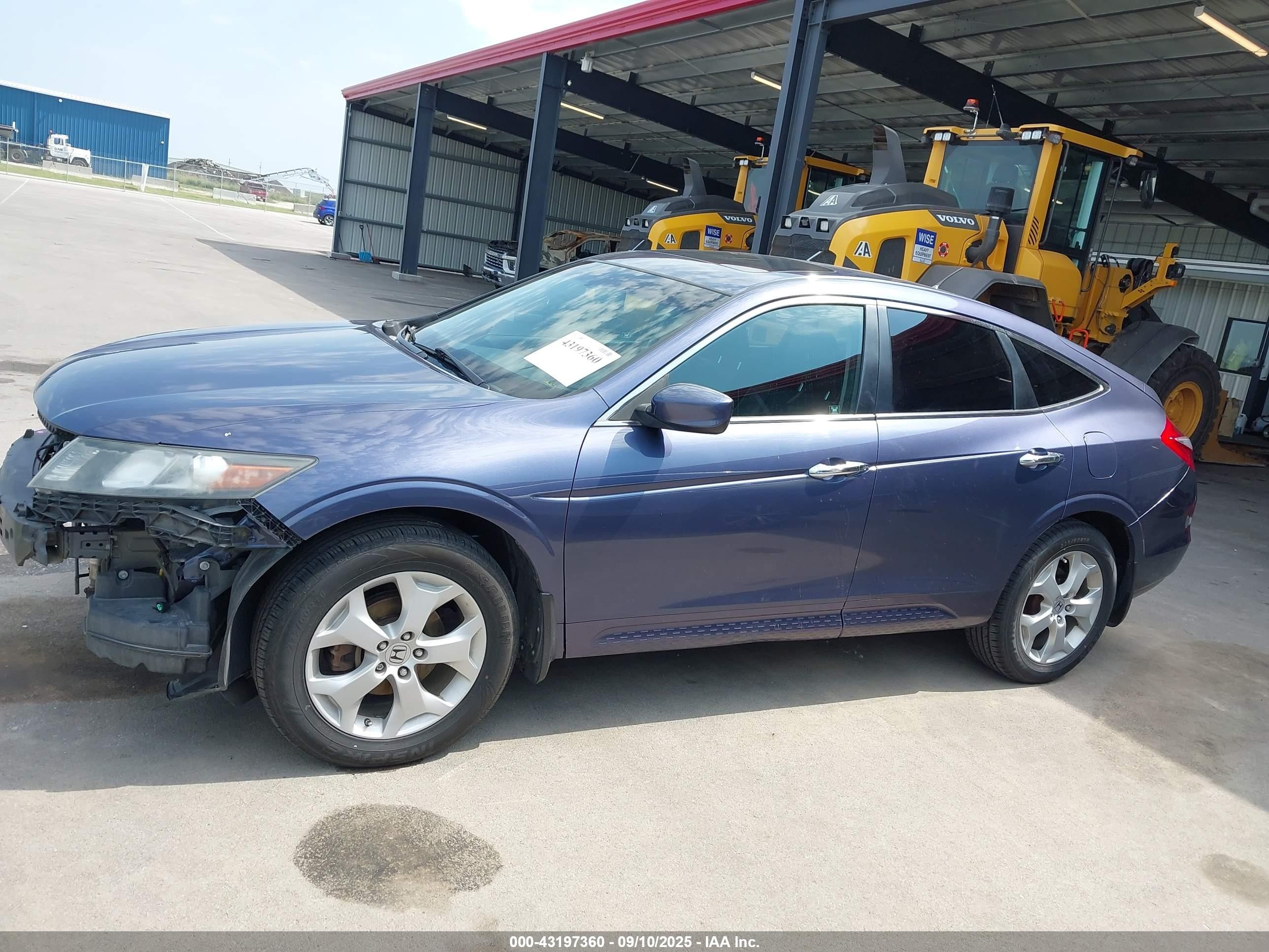2012 Honda Crosstour Ex-l Blue vin: 5J6TF2H50CL010385