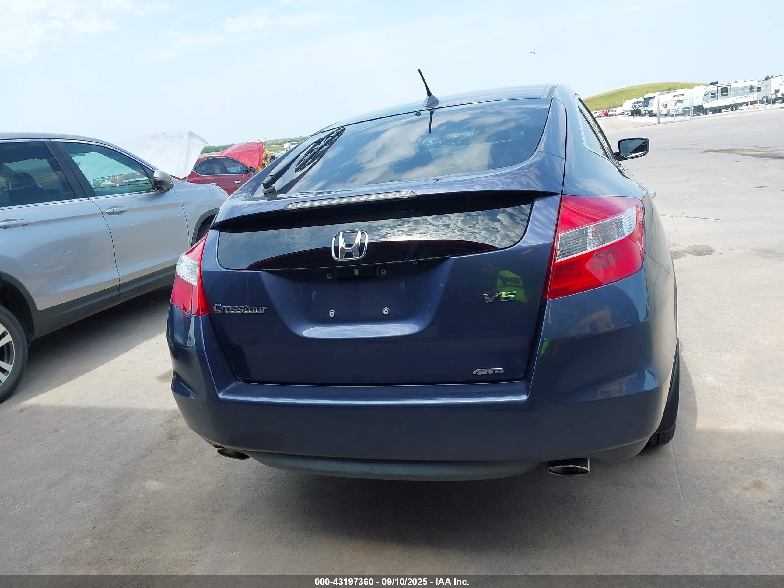 2012 Honda Crosstour Ex-l Blue vin: 5J6TF2H50CL010385