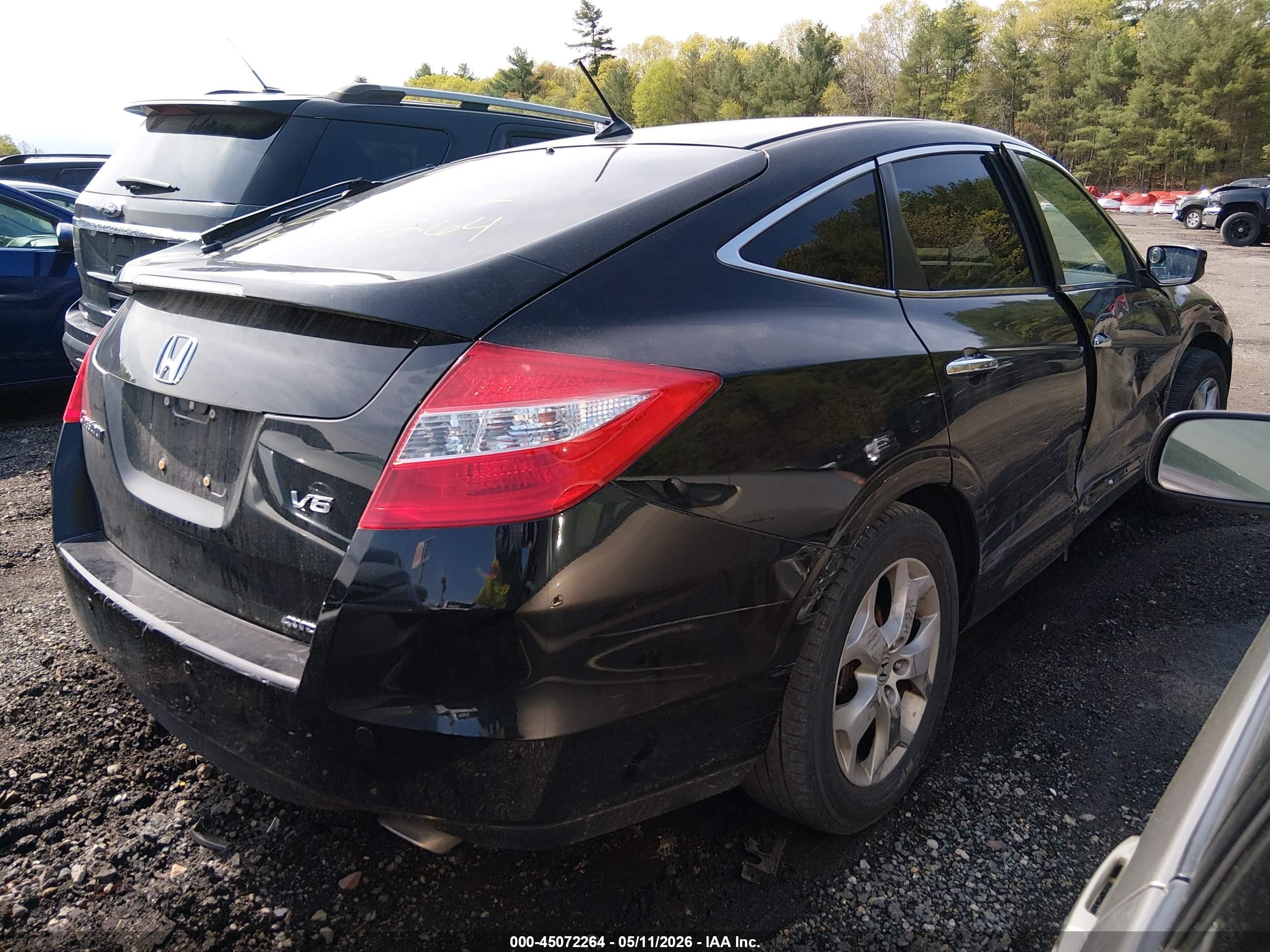 2012 Honda Crosstour Ex-l Черный vin: 5J6TF2H50CL010709