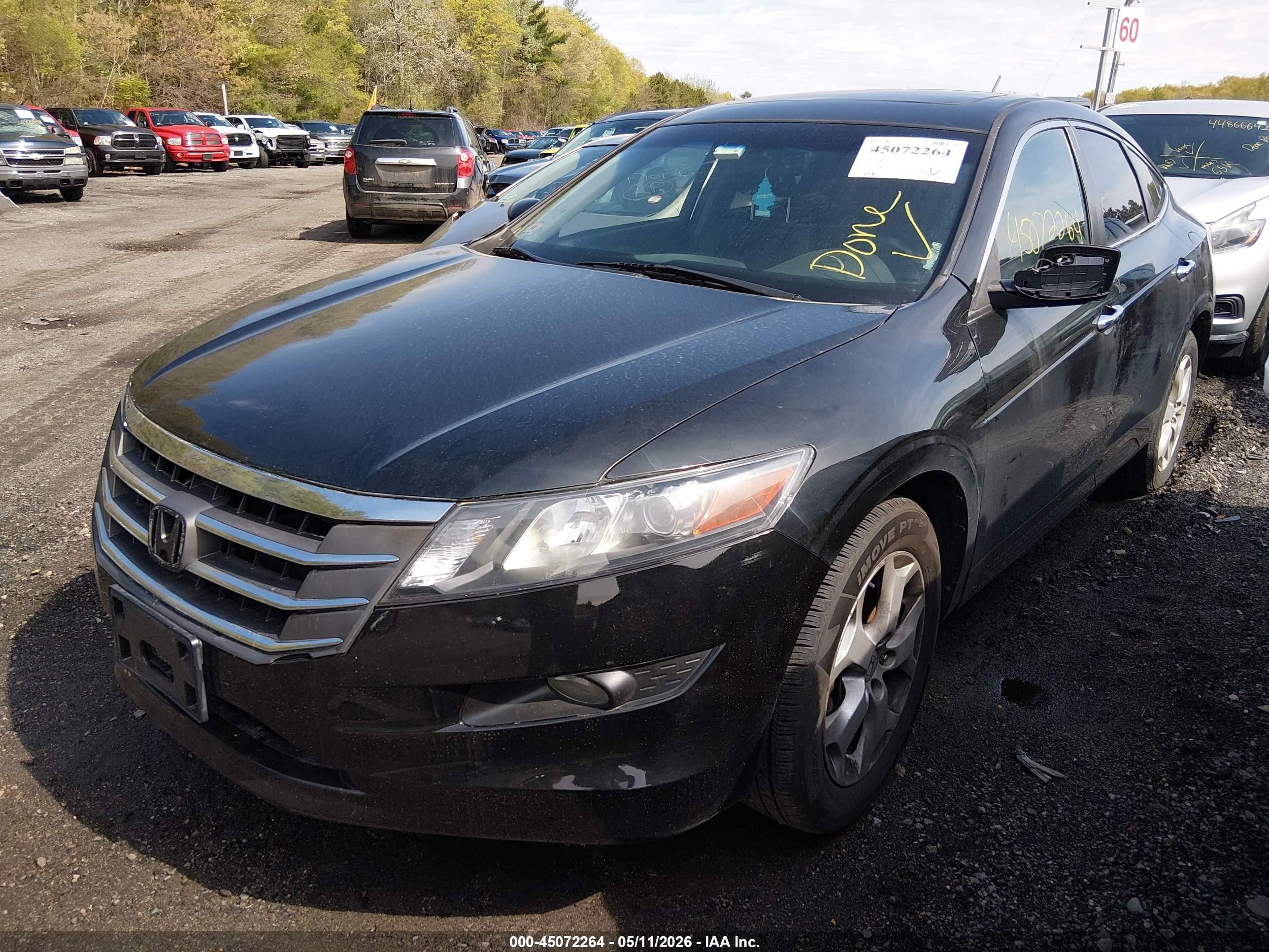 2012 Honda Crosstour Ex-l Черный vin: 5J6TF2H50CL010709