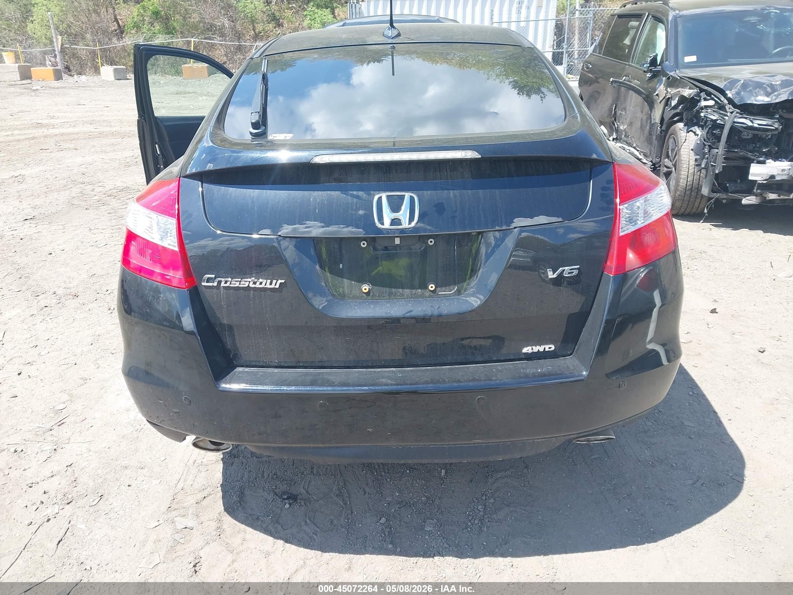 2012 Honda Crosstour Ex-l Черный vin: 5J6TF2H50CL010709