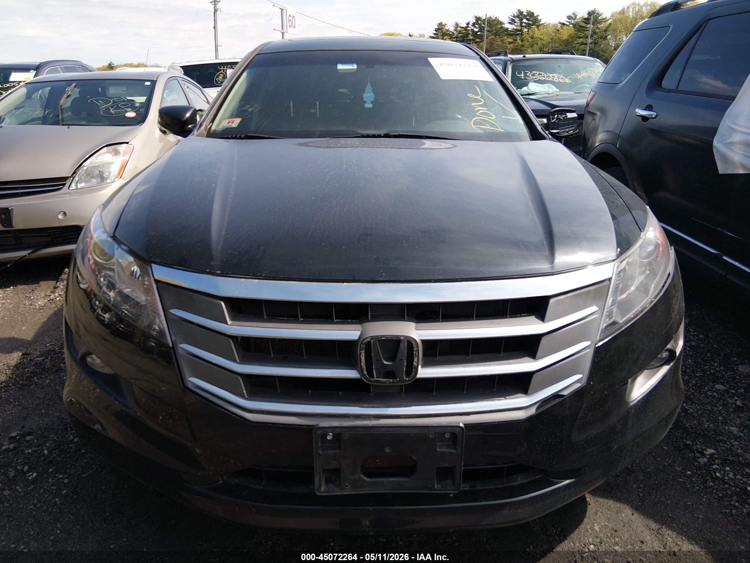 2012 Honda Crosstour Ex-l Черный vin: 5J6TF2H50CL010709