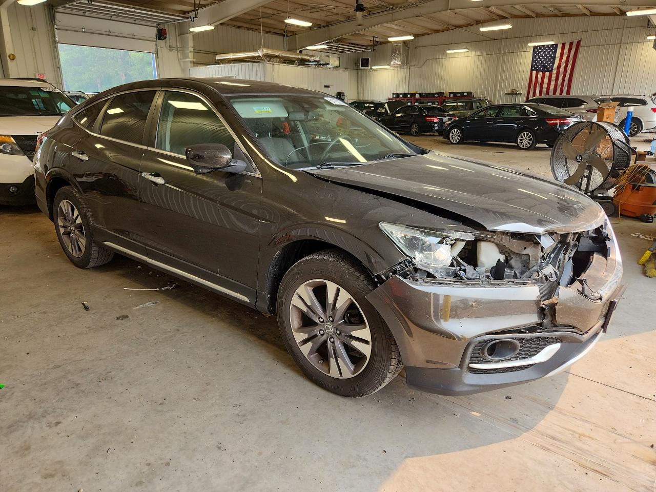 2013 Honda Crosstour Exl Gray vin: 5J6TF2H50DL006662
