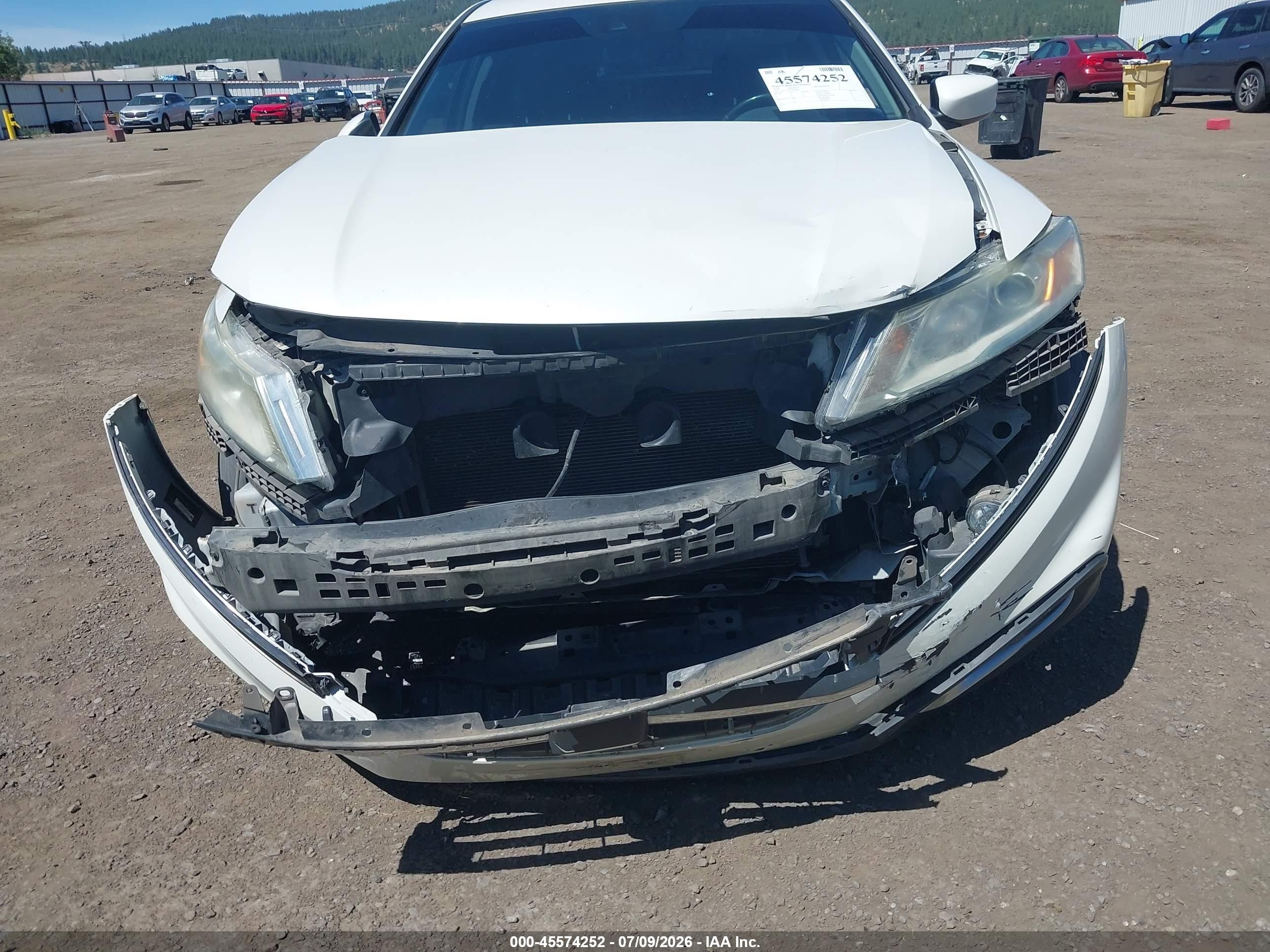 2014 Honda Crosstour Ex-l V6 White vin: 5J6TF2H50EL000832