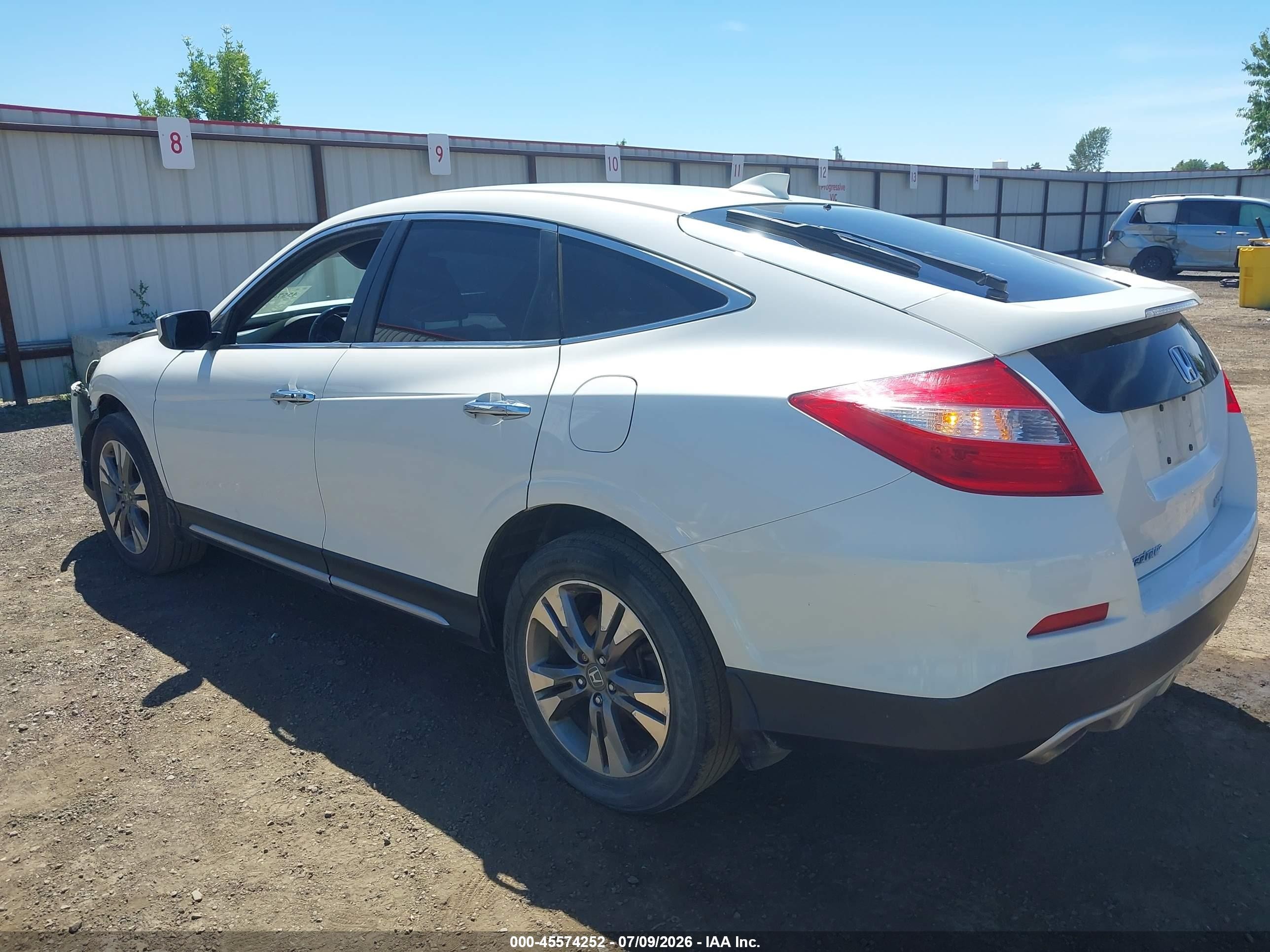 2014 Honda Crosstour Ex-l V6 White vin: 5J6TF2H50EL000832