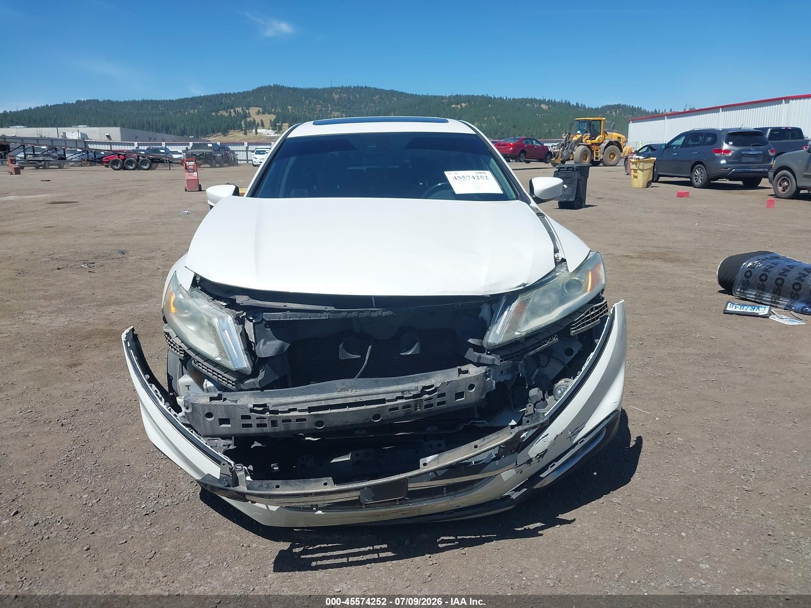 2014 Honda Crosstour Ex-l V6 White vin: 5J6TF2H50EL000832
