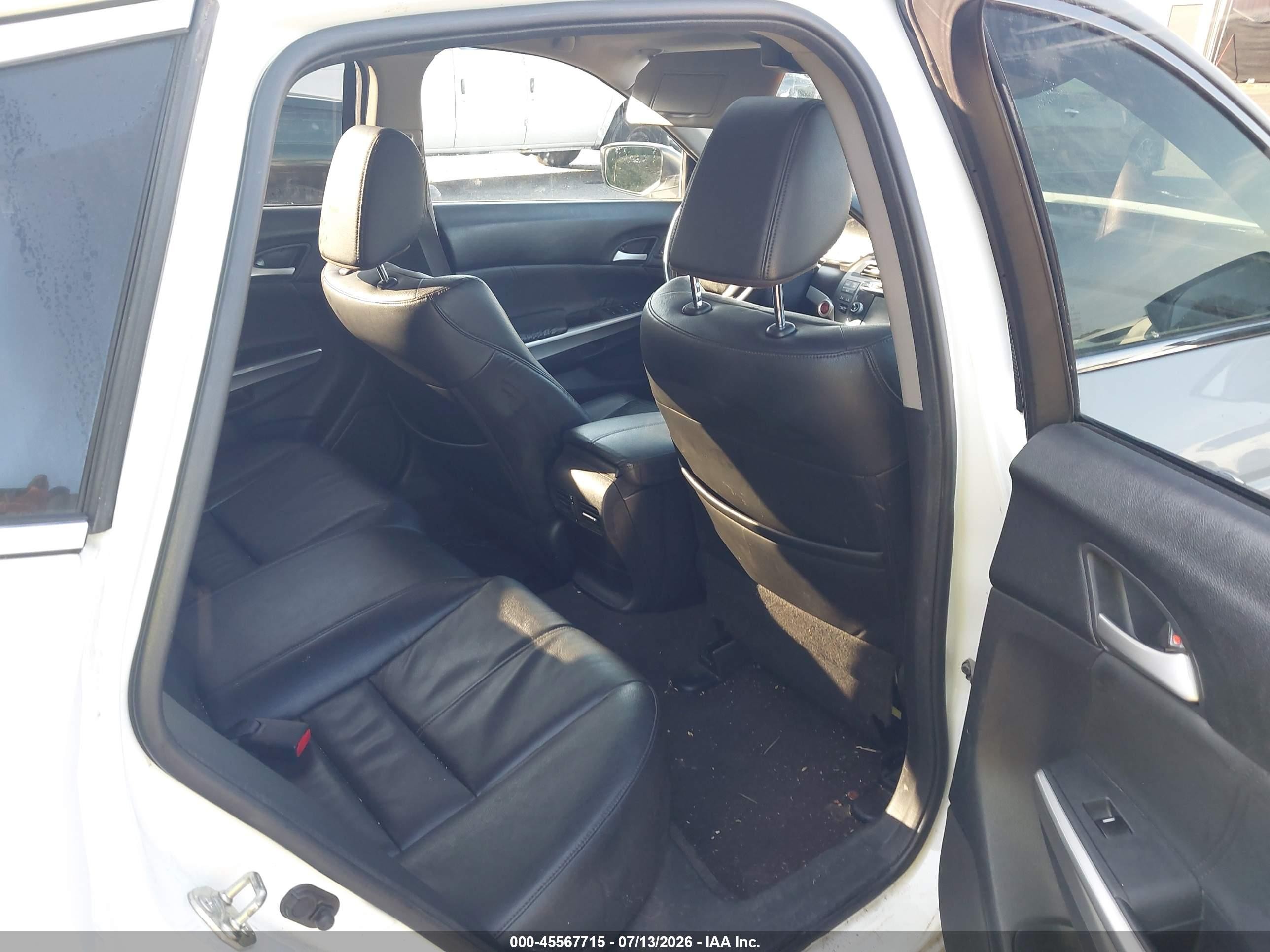 2014 Honda Crosstour Ex-l V6 White vin: 5J6TF2H50EL001320