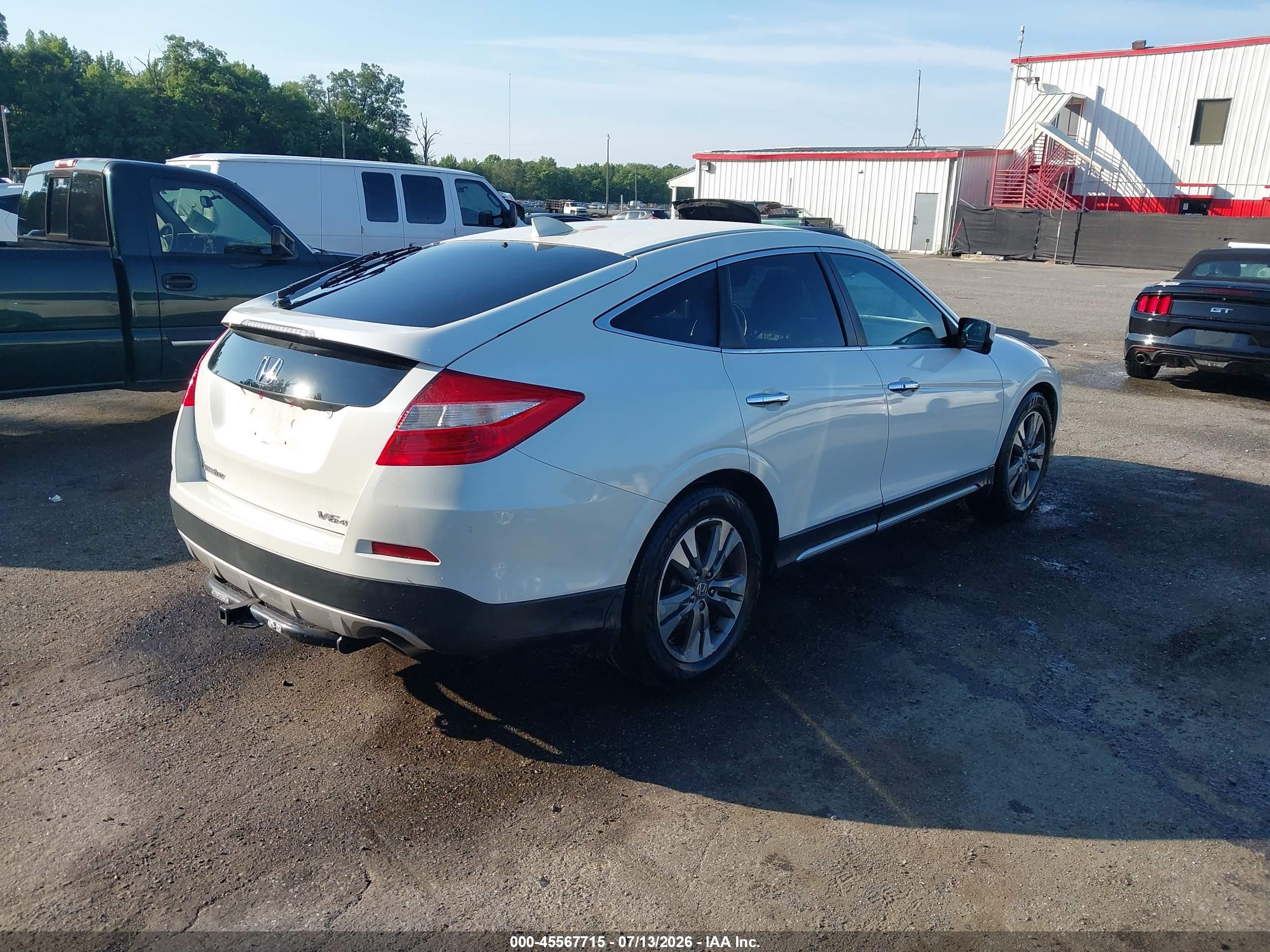 2014 Honda Crosstour Ex-l V6 White vin: 5J6TF2H50EL001320
