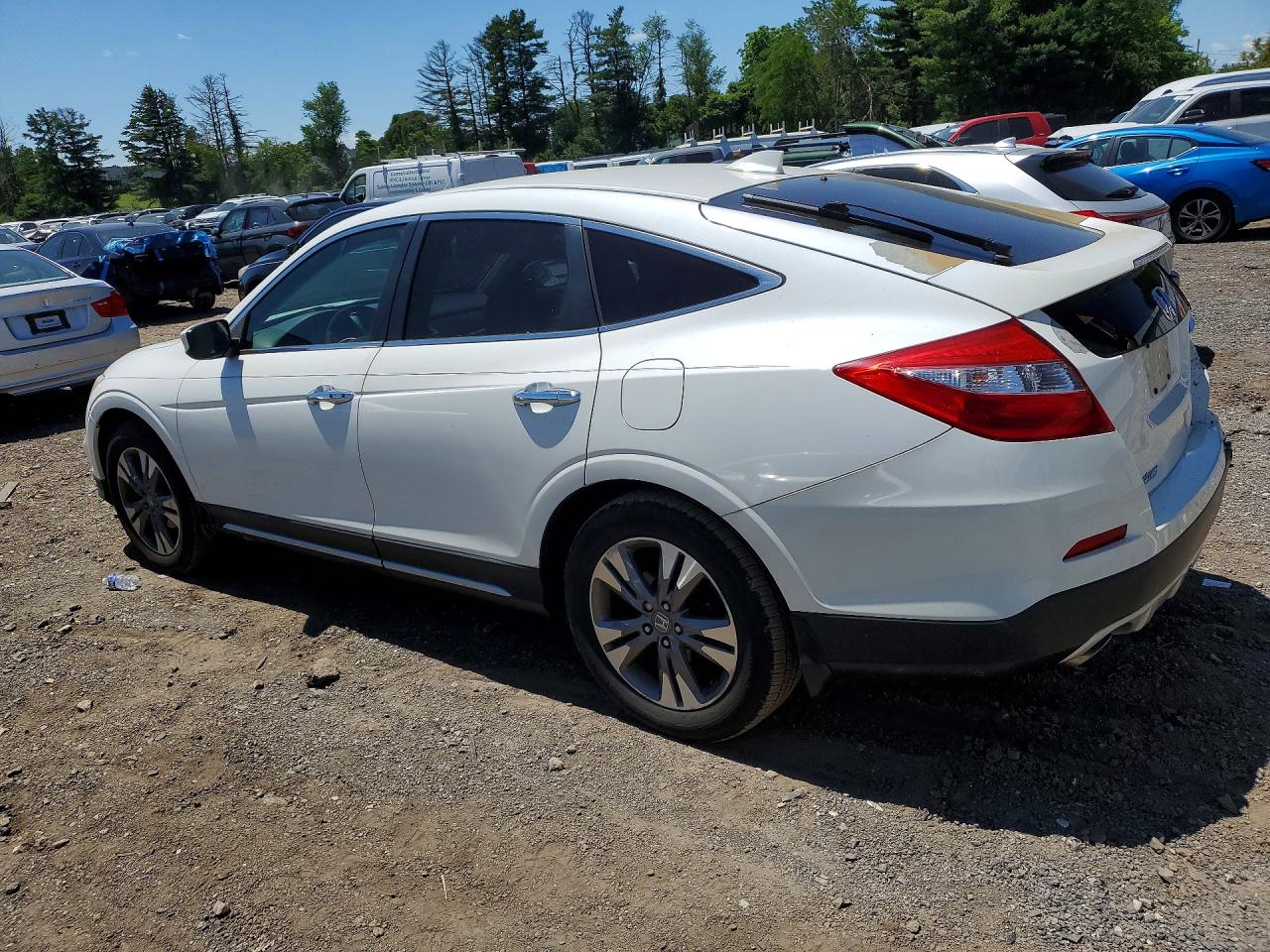 2014 Honda Crosstour Exl White vin: 5J6TF2H50EL001432