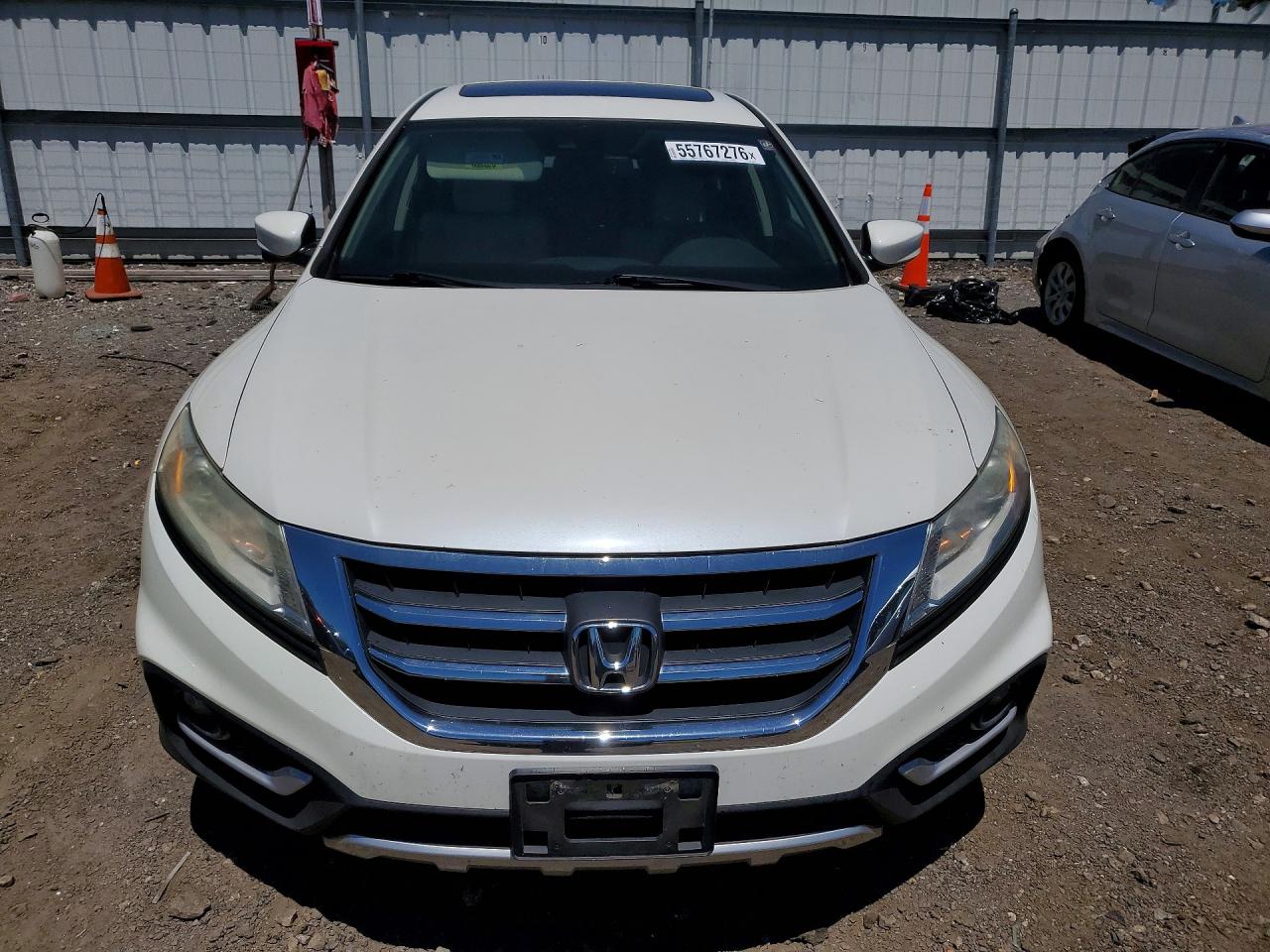 2014 Honda Crosstour Exl White vin: 5J6TF2H50EL001432