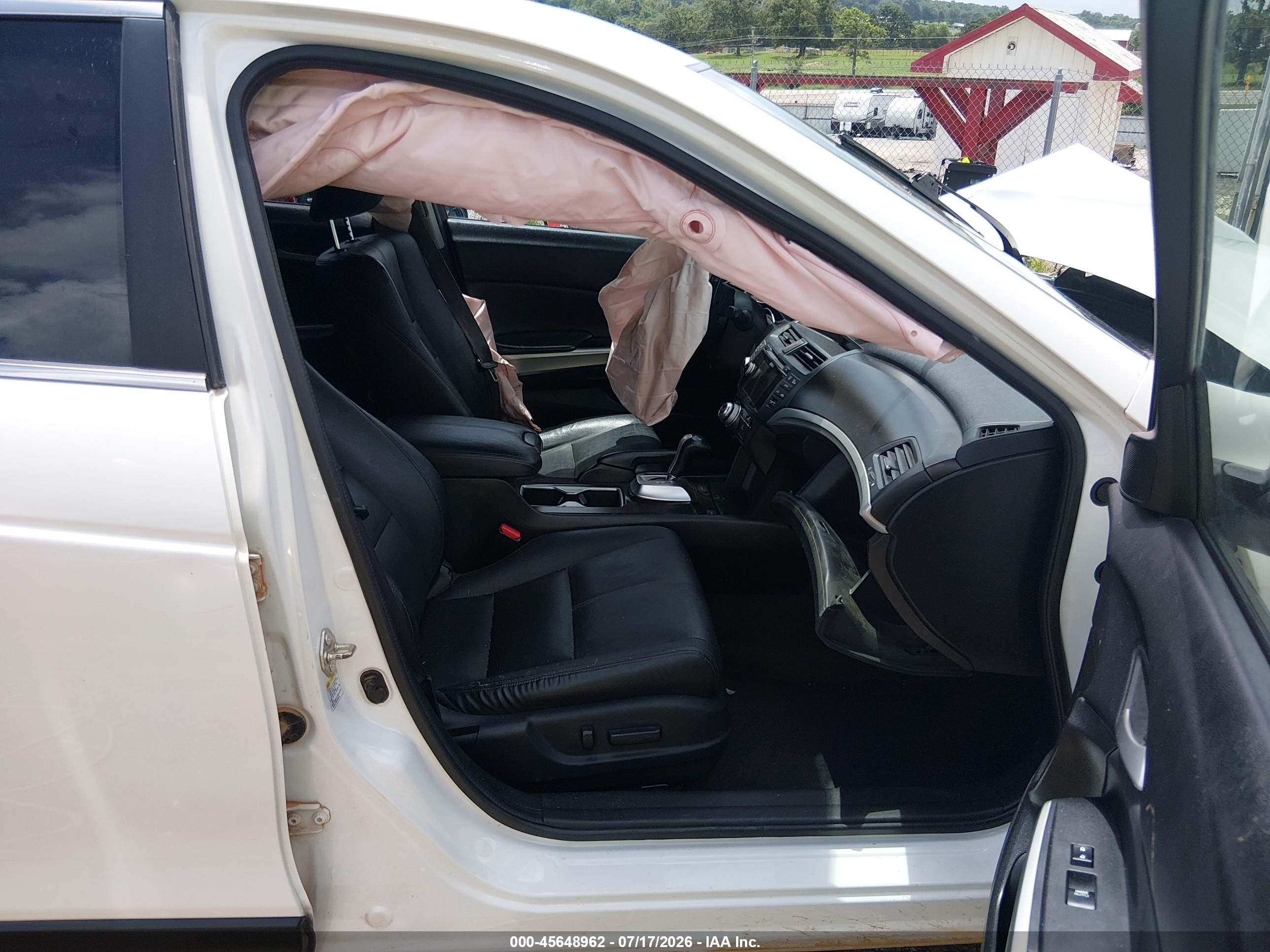 2014 Honda Crosstour Ex-l V6 White vin: 5J6TF2H50EL004525