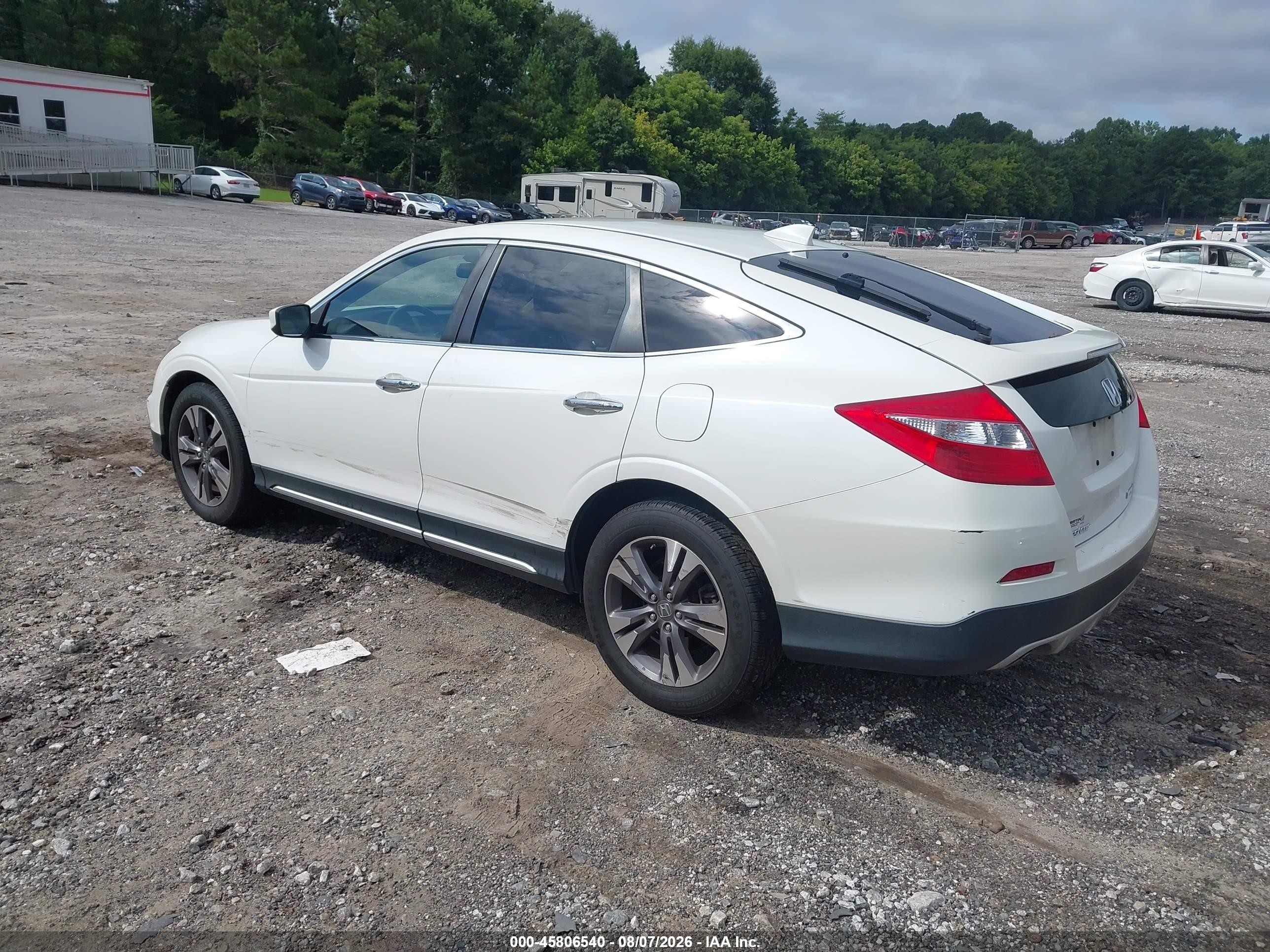 2015 Honda Crosstour Ex-l V6 White vin: 5J6TF2H50FL003991
