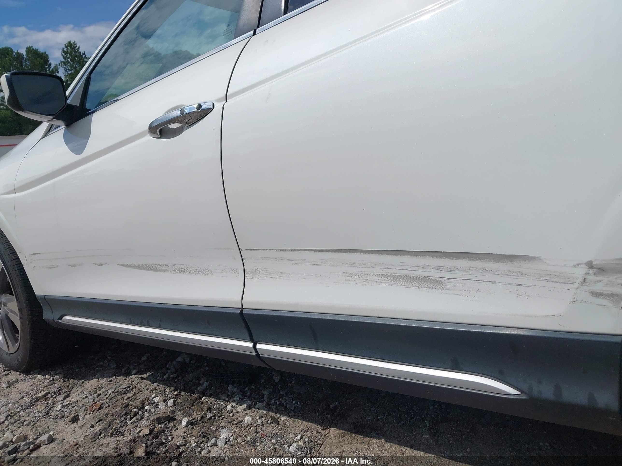 2015 Honda Crosstour Ex-l V6 White vin: 5J6TF2H50FL003991