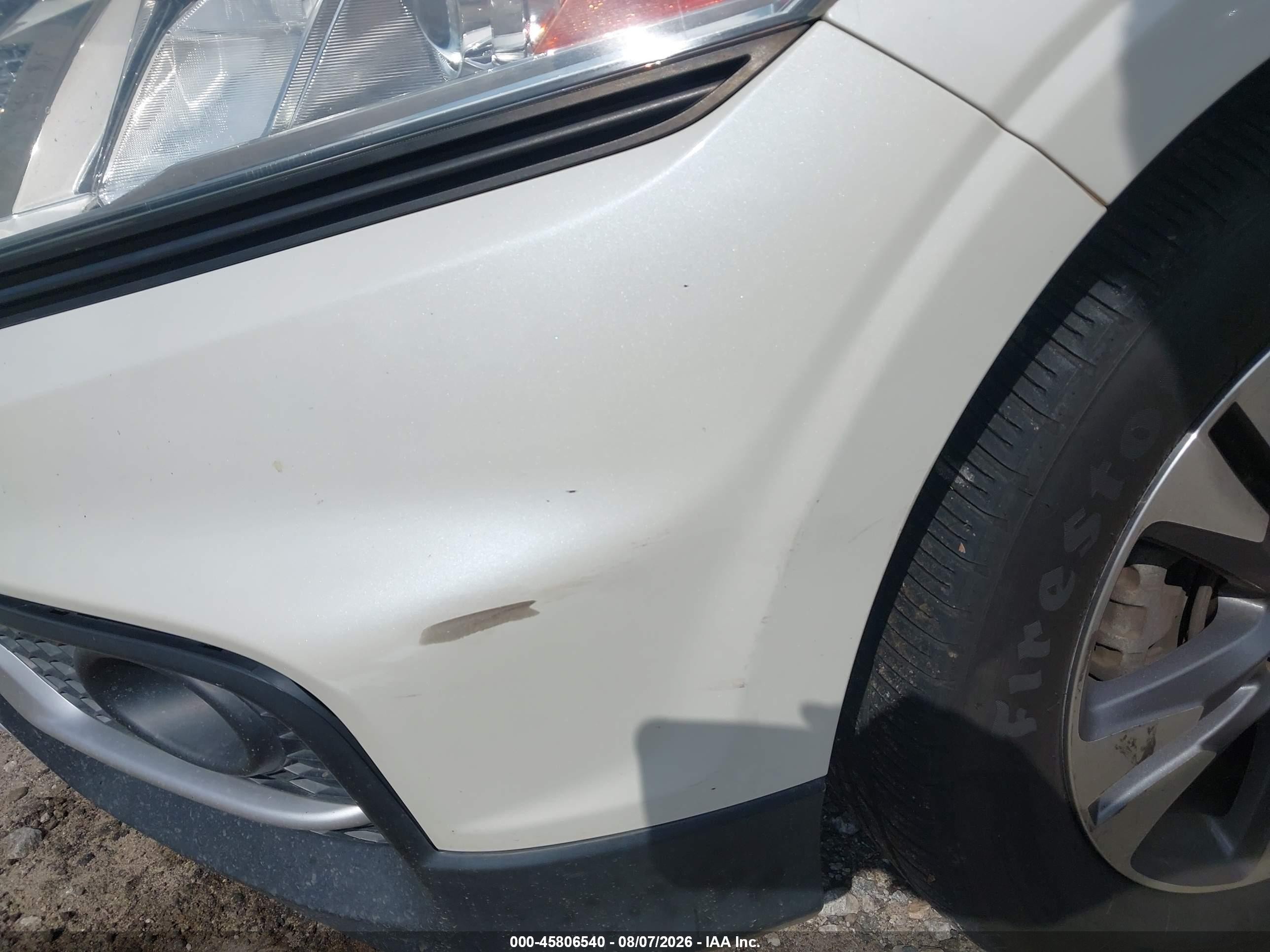 2015 Honda Crosstour Ex-l V6 White vin: 5J6TF2H50FL003991
