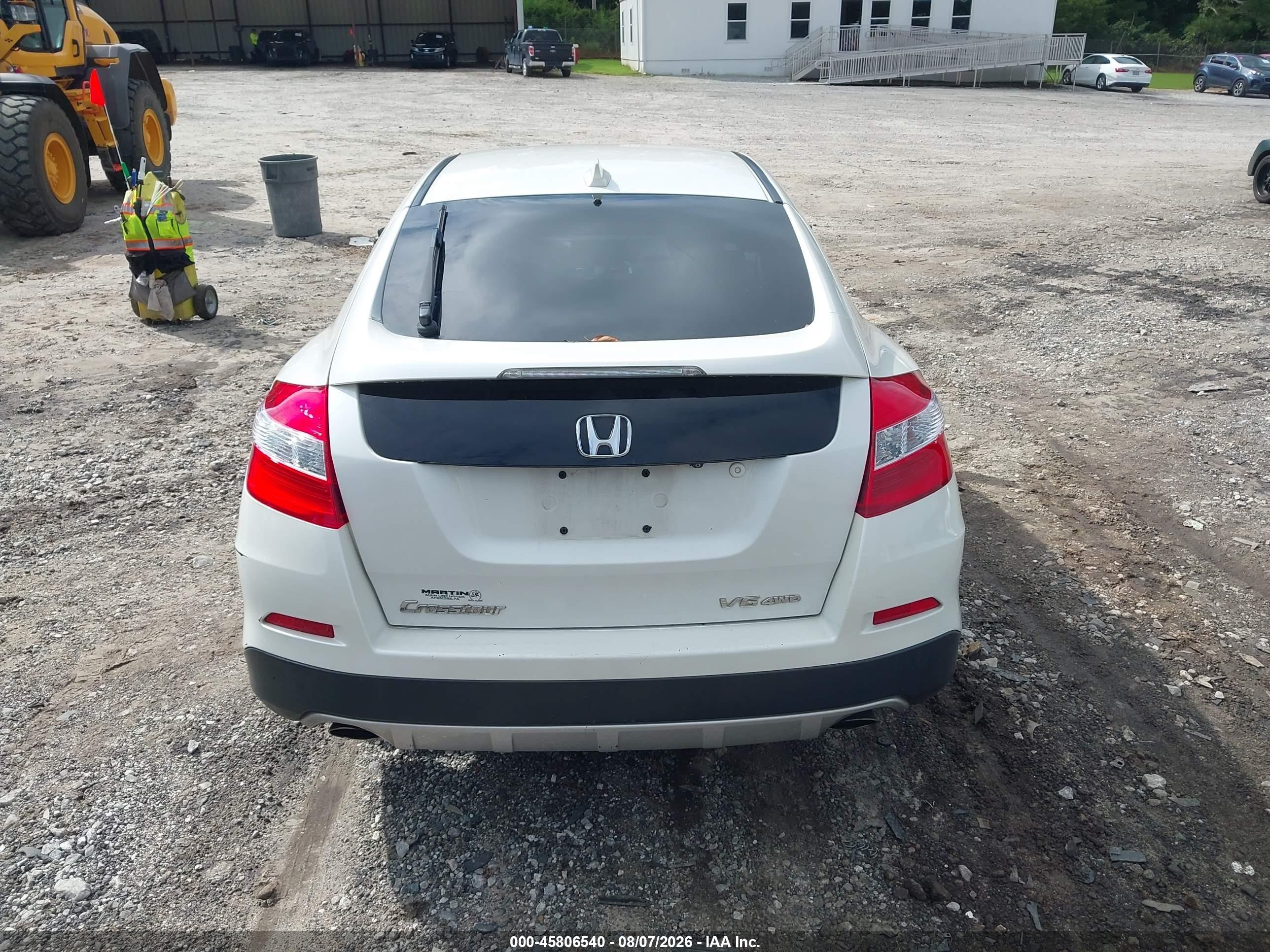 2015 Honda Crosstour Ex-l V6 White vin: 5J6TF2H50FL003991