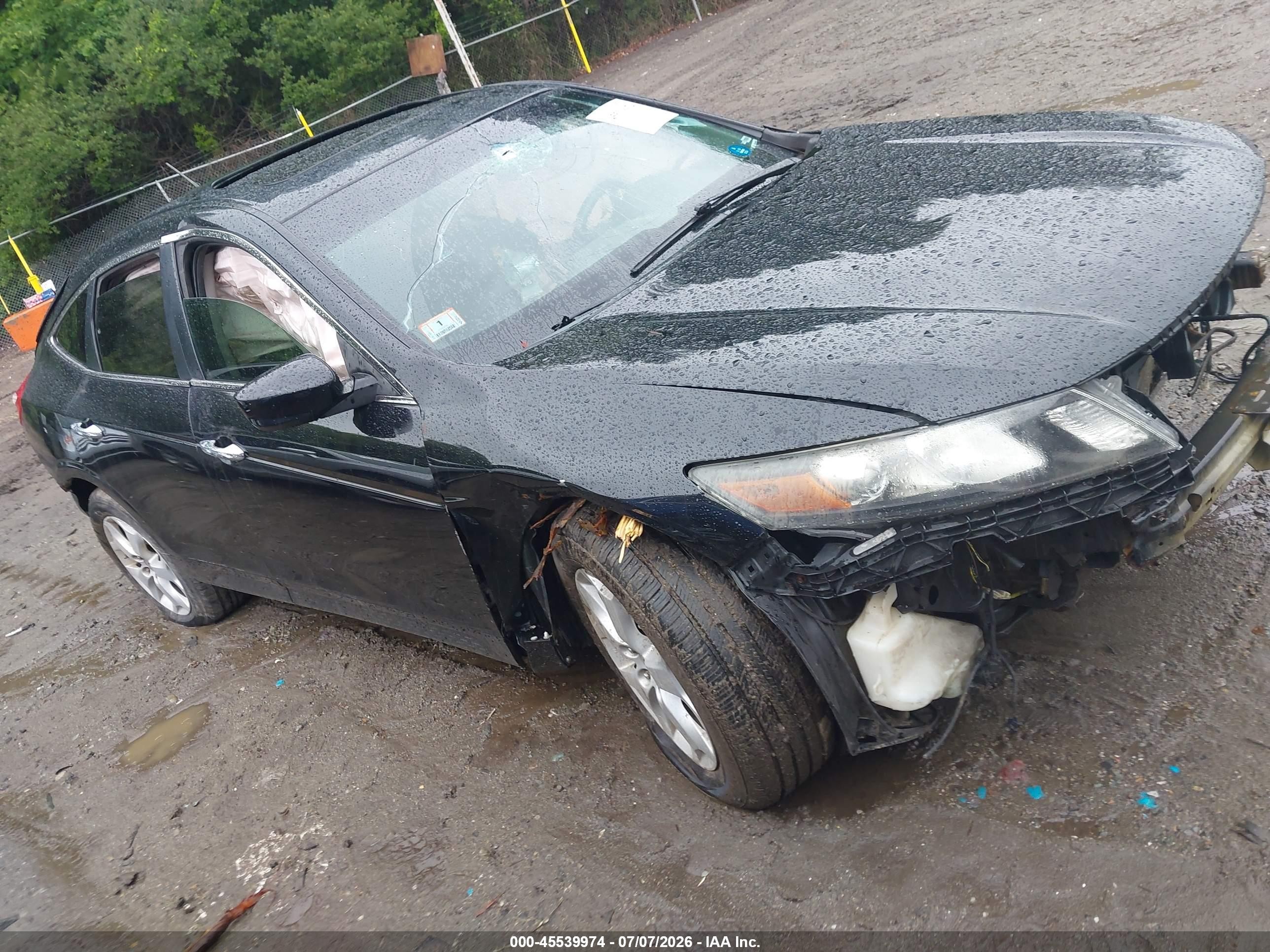 2010 Honda Accord Crosstour Ex-l Black vin: 5J6TF2H51AL004611