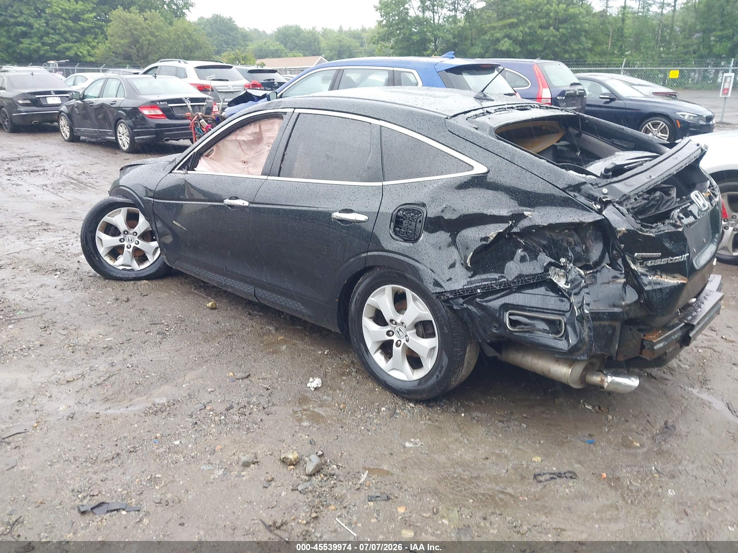 2010 Honda Accord Crosstour Ex-l Black vin: 5J6TF2H51AL004611