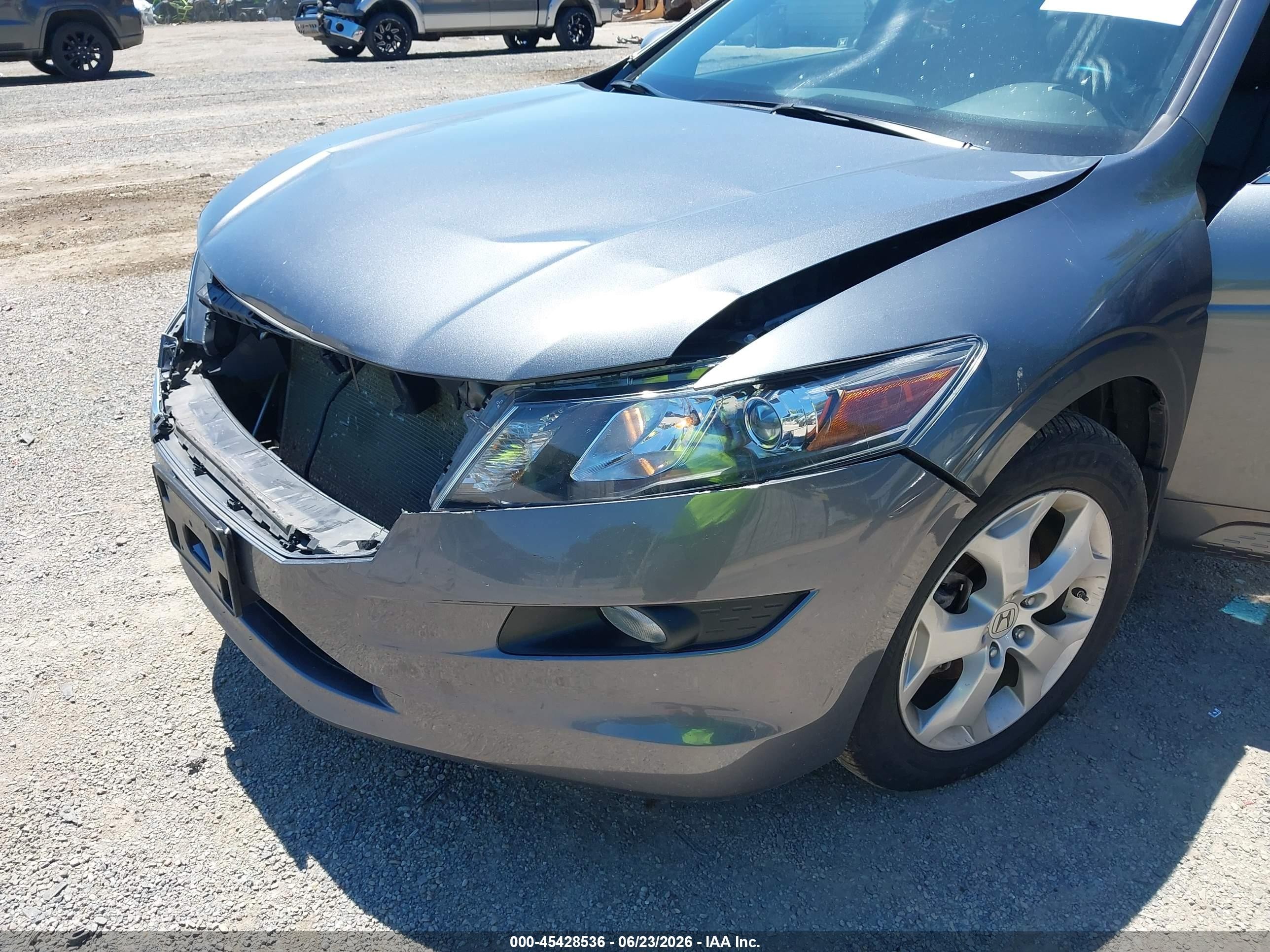 2010 Honda Accord Crosstour Ex-l Gray vin: 5J6TF2H51AL009856