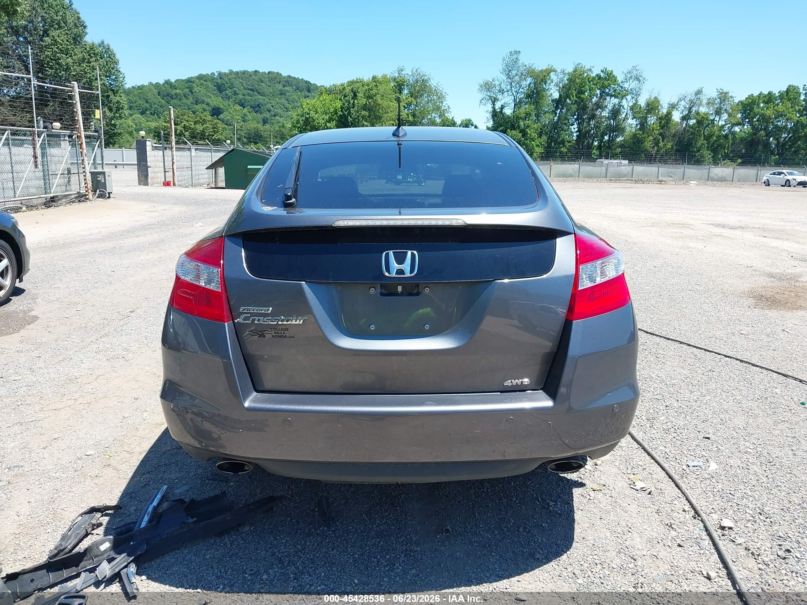 2010 Honda Accord Crosstour Ex-l Gray vin: 5J6TF2H51AL009856