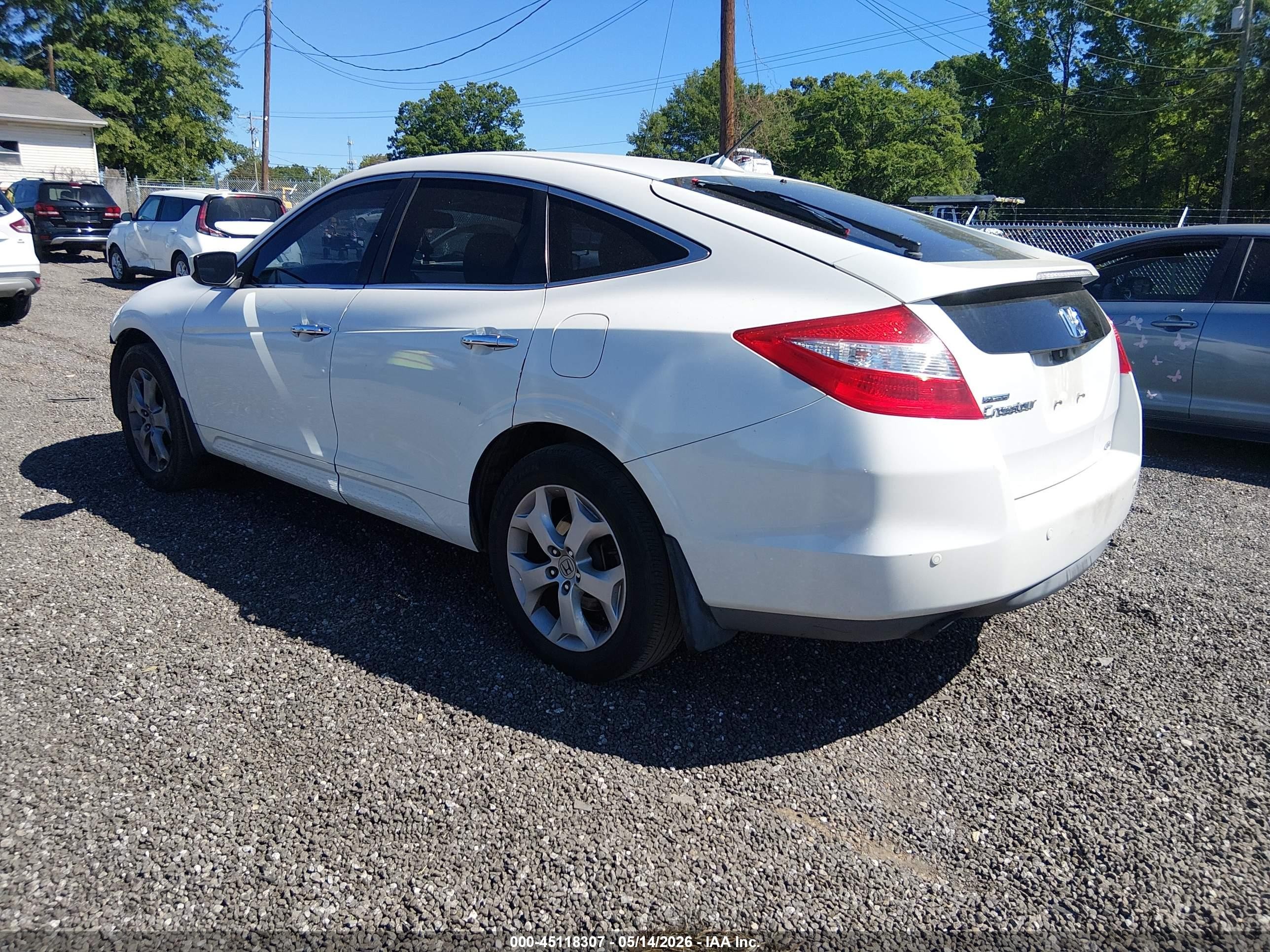 2010 Honda Accord Crosstour Ex-l White vin: 5J6TF2H51AL010571