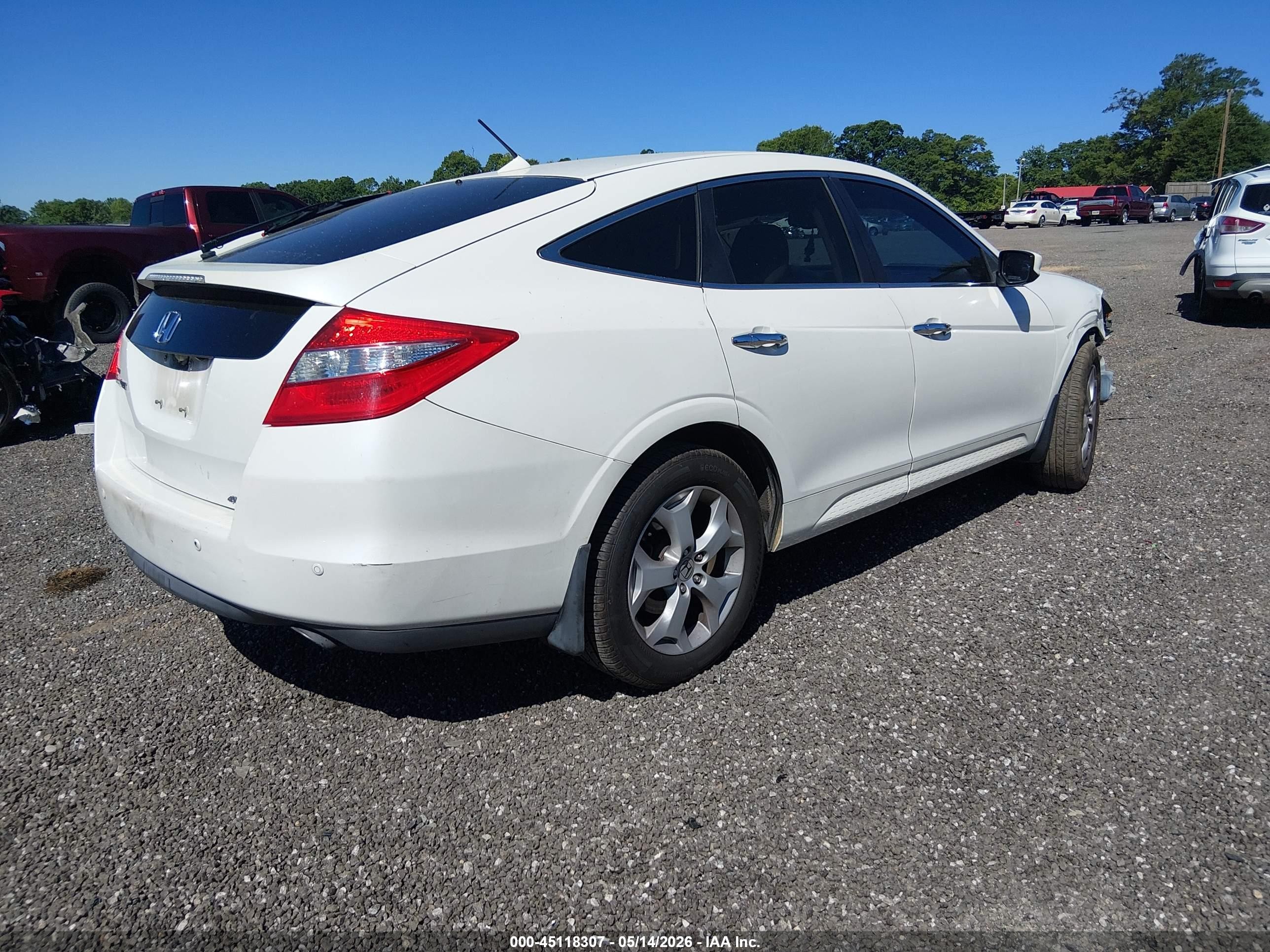 2010 Honda Accord Crosstour Ex-l White vin: 5J6TF2H51AL010571