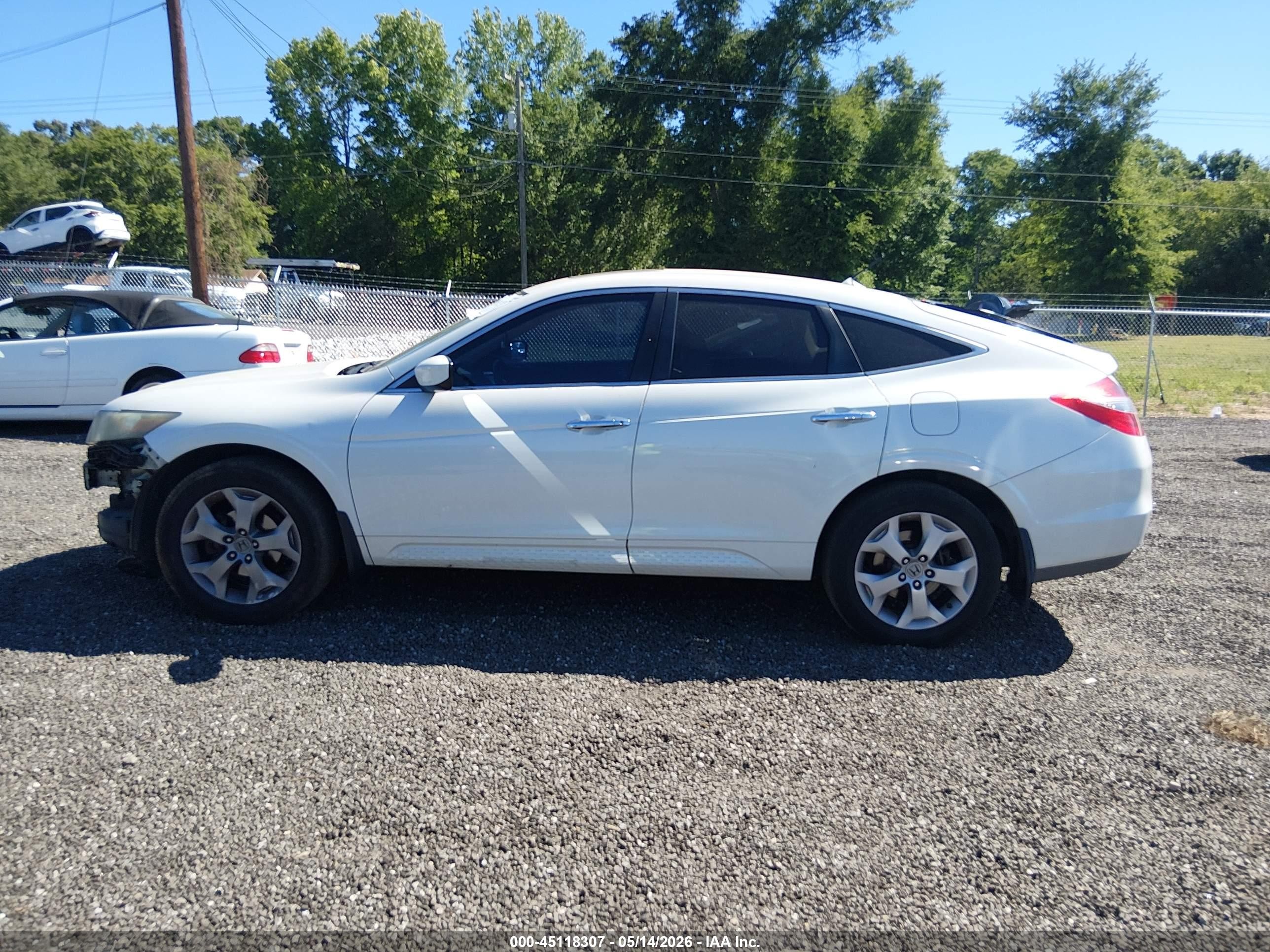 2010 Honda Accord Crosstour Ex-l White vin: 5J6TF2H51AL010571